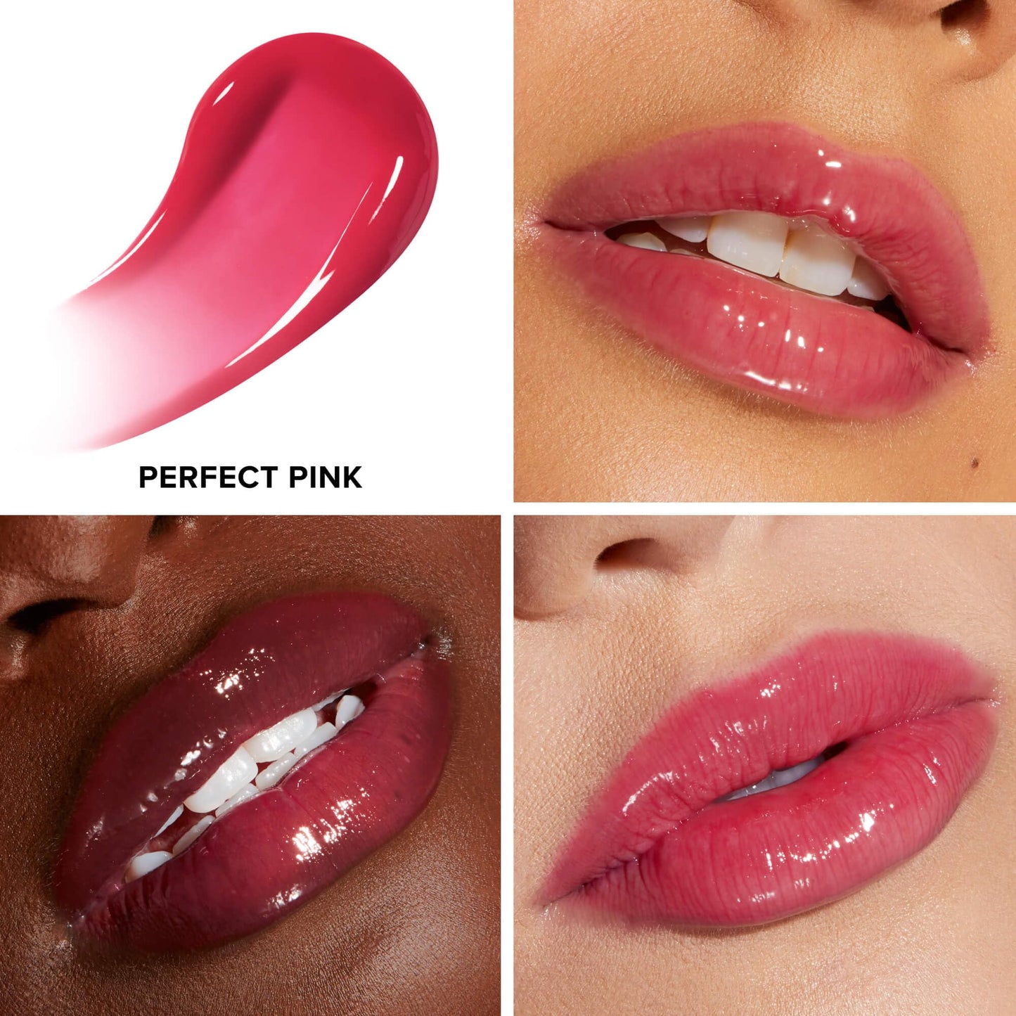 Too Faced Lip Injection Extreme Plumping Clicks | Hydrating, Sheer-To-Medium Buildable Coverage, Lip Plumper with Click Applicator, 0.05 Ounce, Perfect Pink
