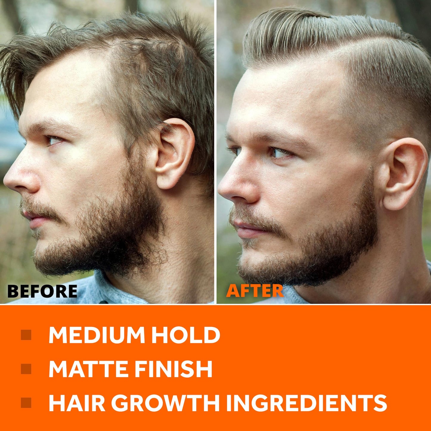 FOLLICLE BOOSTER Hair Growth Pomade - 1 Pack, Infused with Thinning Combating Ingredients, Water-based Cream Formulation, Ethically Sourced, Medium Hold Matte for Men, Styling