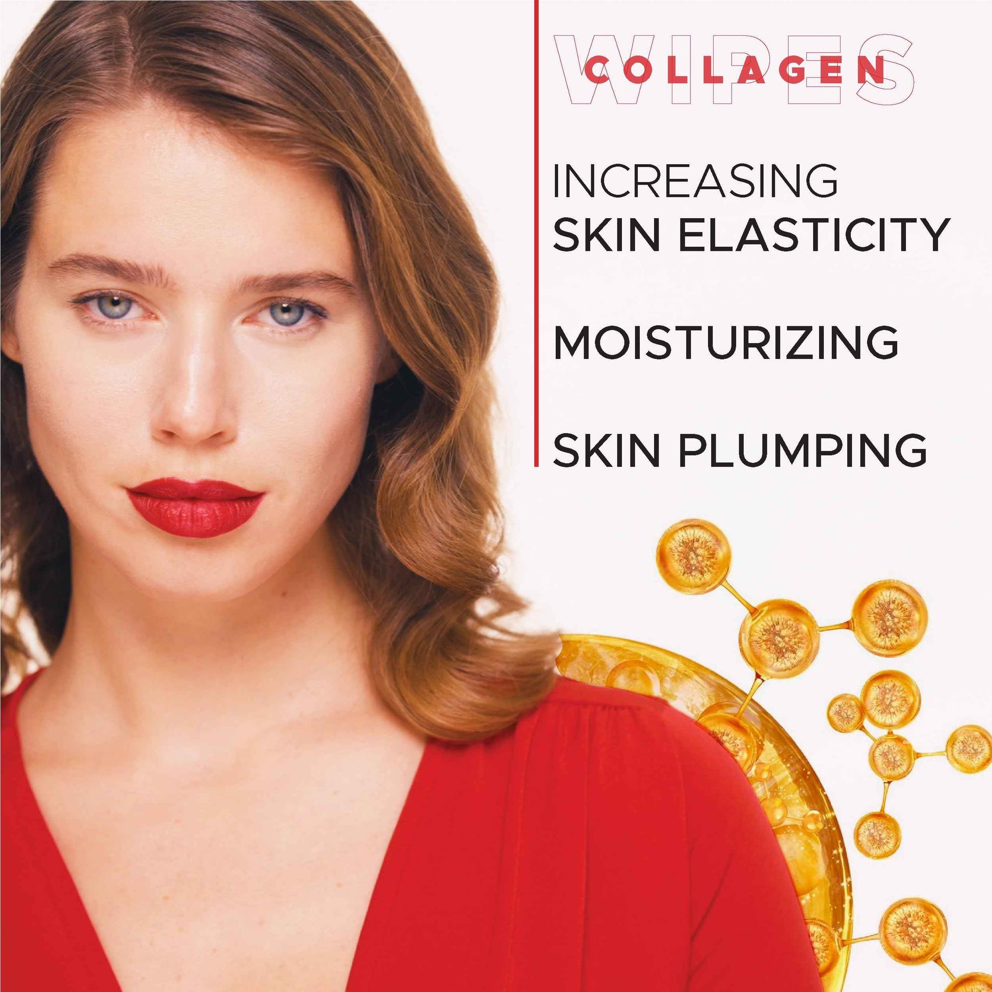 Handy Towel Collagen Facial Care Wipes, Face Care Travel-Size Magic Wipes, Skin Reducing Wrinkles Propolis Towelettes, Hyaluronic Acid Skin Care and Cleanser Wipes Solution, 8 Count