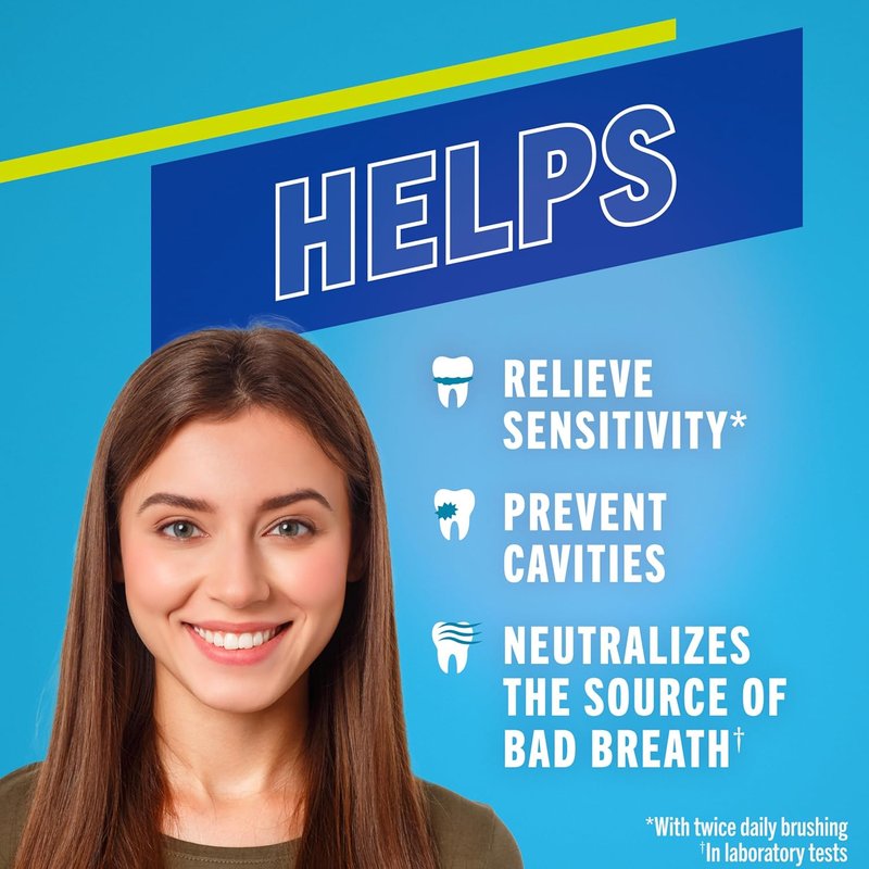 TheraBreath Sensitive Toothpaste - 24/7 Sensitivity Relief with Fluoride | Gentle Mint, 4 Oz, 2-Pack