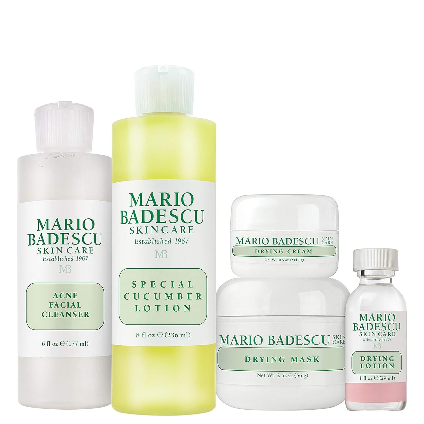 Mario Badescu Acne Control Skin Care Kit - Facial Set for Oily & Combination Skin | Clear Complexion Solution