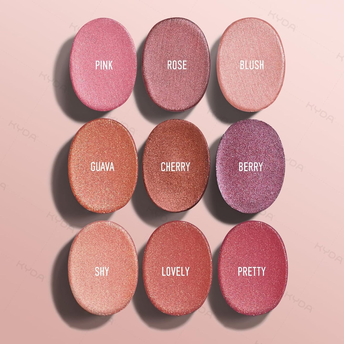 Mineral Color Balm - SPF 35 Shimmer Cream for Lips & Cheeks | Buildable, Lightweight, Multiuse - Pink, Lovely, Shy