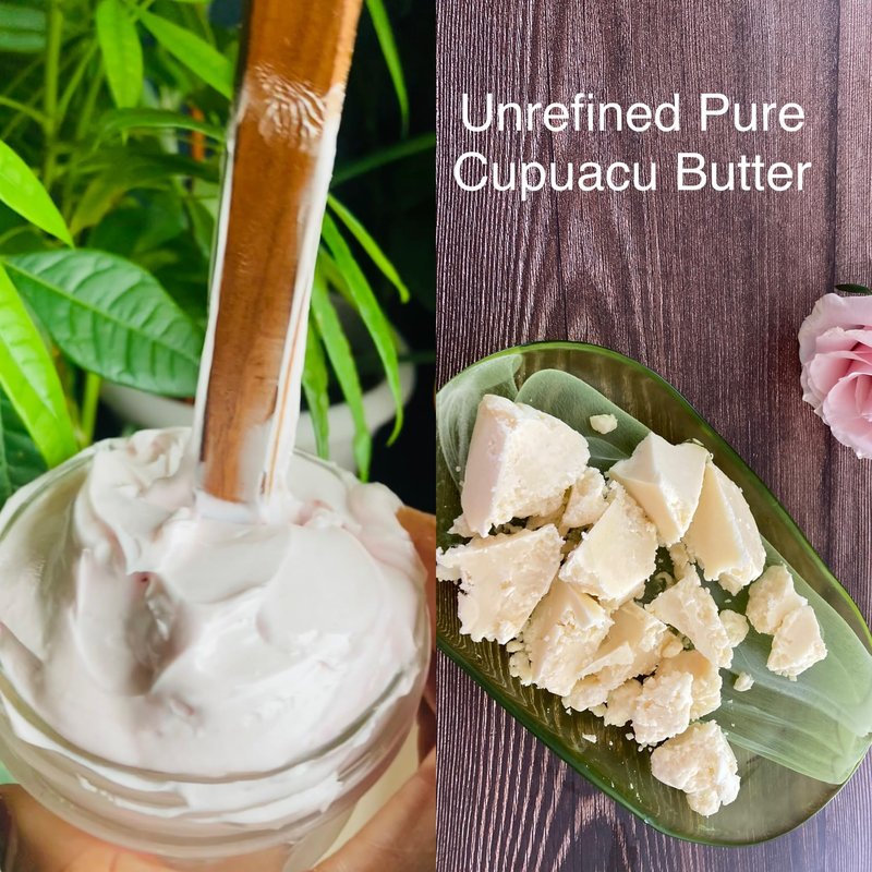 Oslove Organics Cupuacu butter 16 oz-Pure and Natural | Fresh, Rich and Creamy in DIY mixes | Vegan butter | Use for whipped body butters, salves, lotions & soaps. (16 oz)