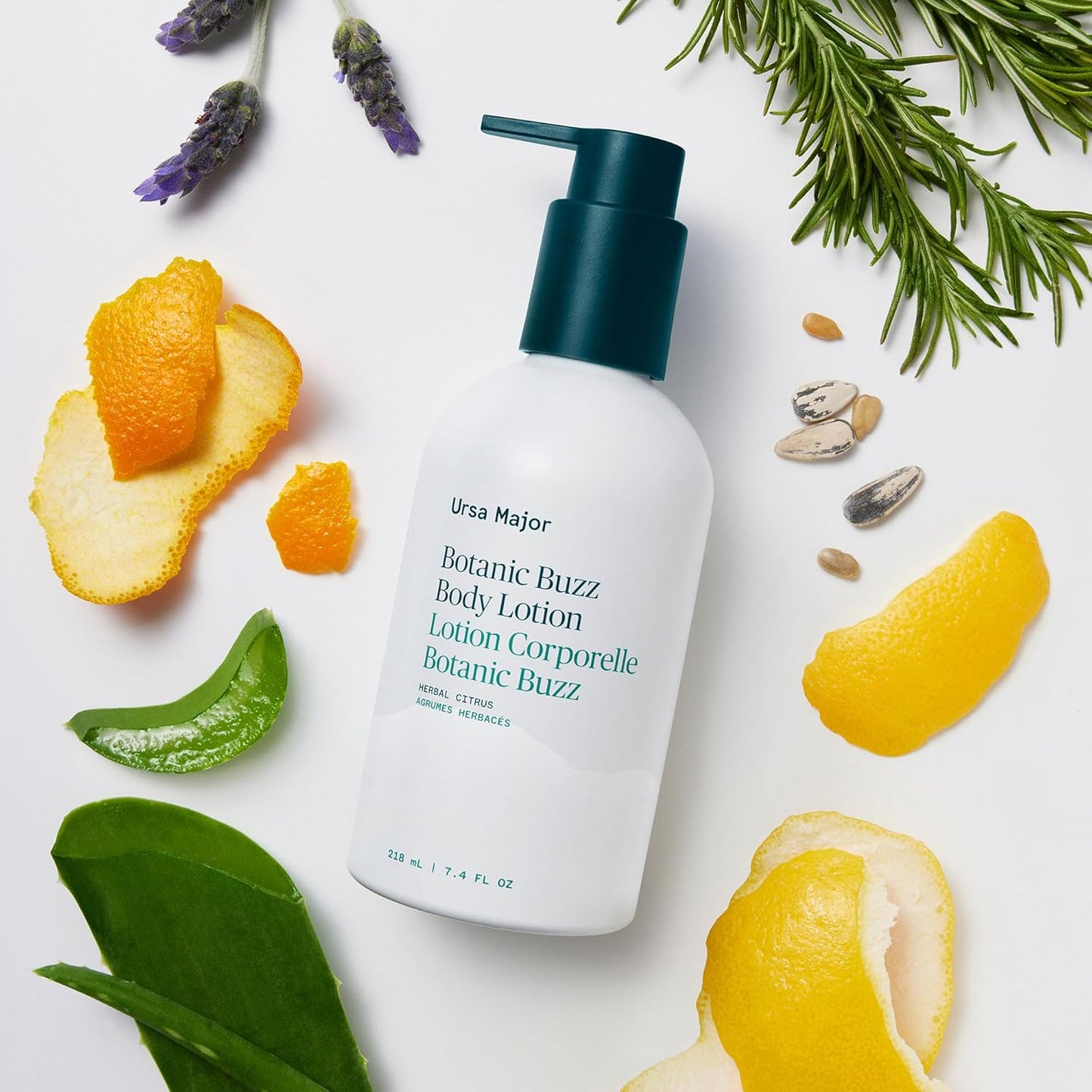 Ursa Major Botanic Buzz Body Lotion - Natural Vegan Formula | Moisturizes & Soothes Skin | 7.37 oz