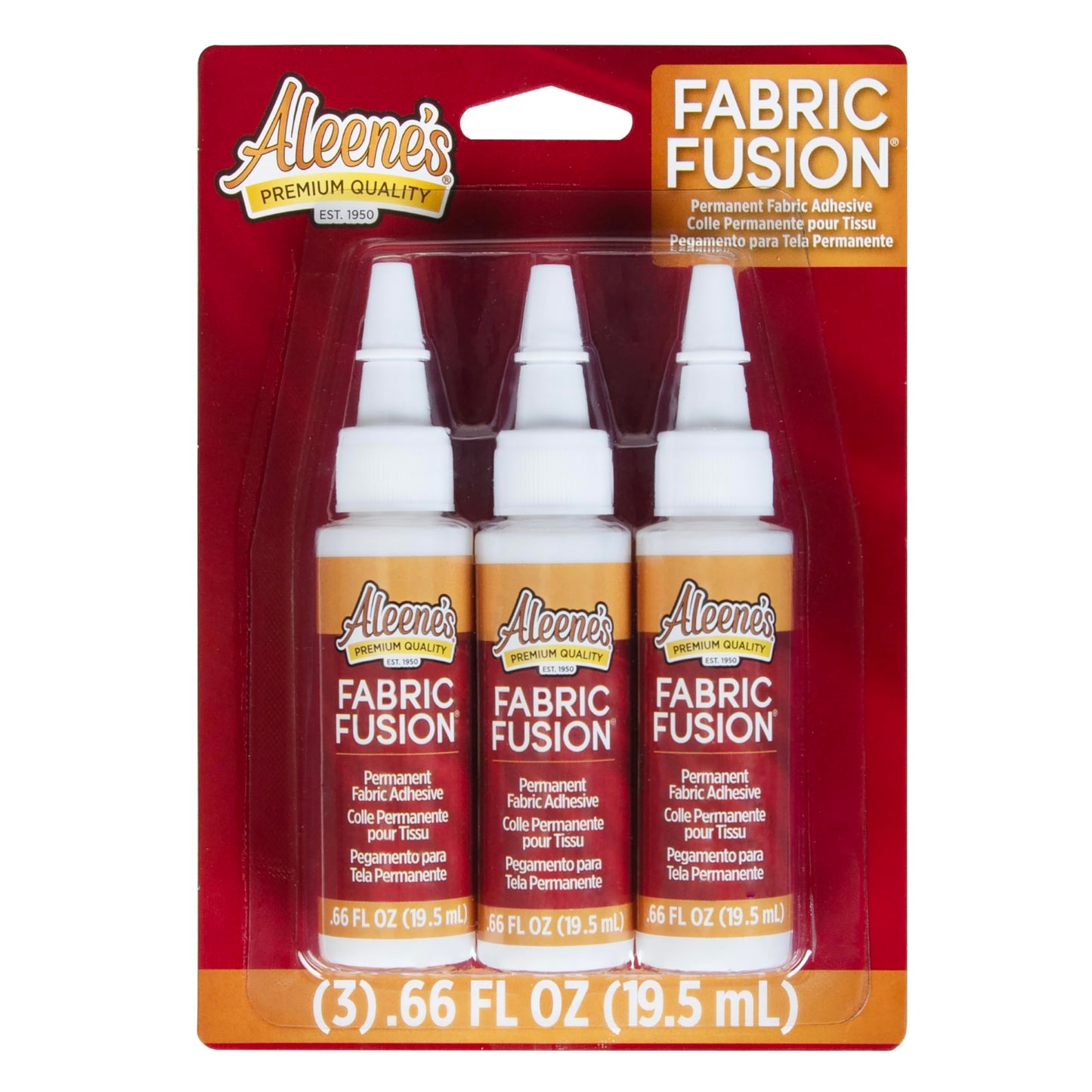 Aleene's Fabric Fusion Glue, 3 Count, (Pack of 1)