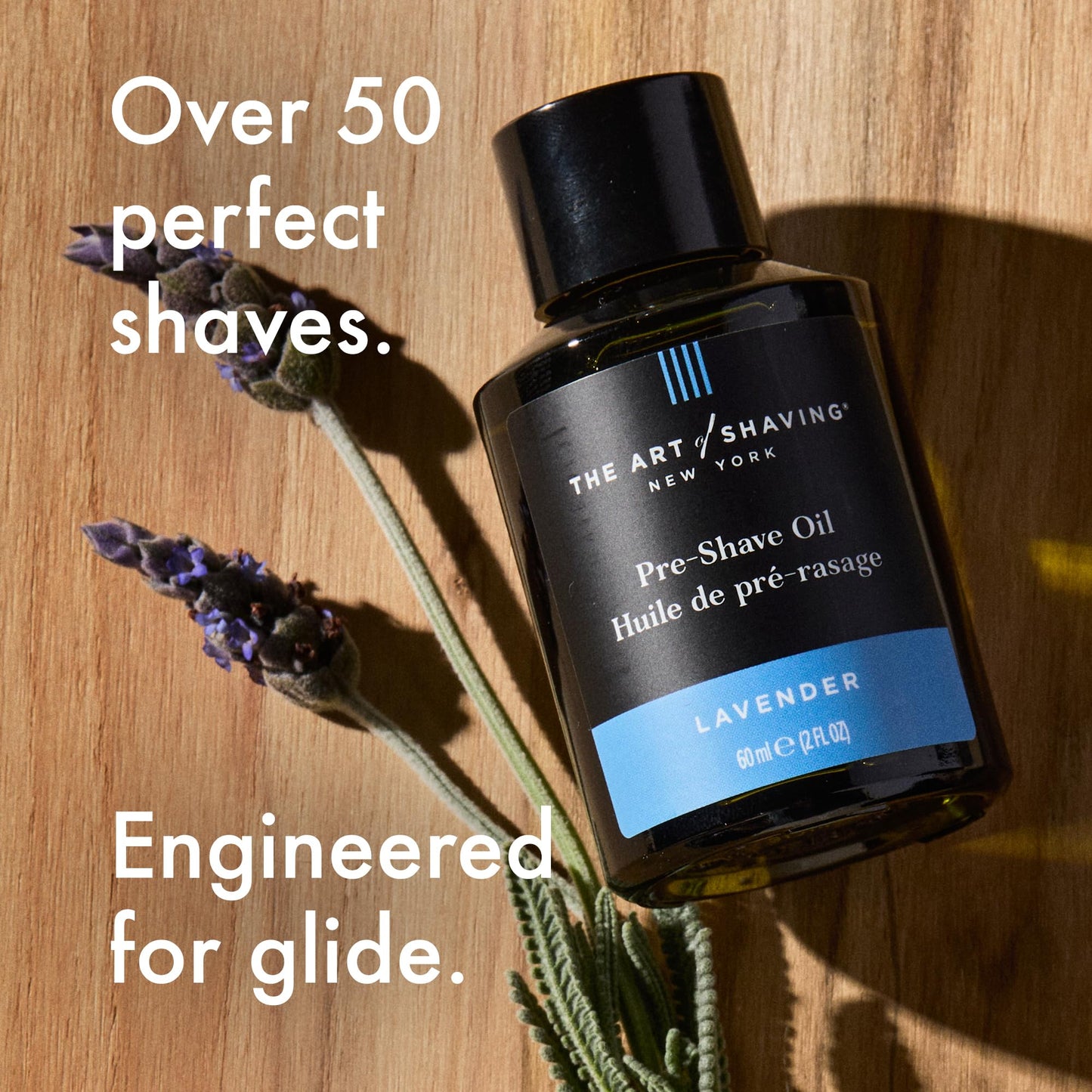 The Art of Shaving Pre Shave Beard Oil for Men, Protects Against Irritation and Razor Burn, Clinically Tested for Sensitive Skin, Lavender, 2 Oz