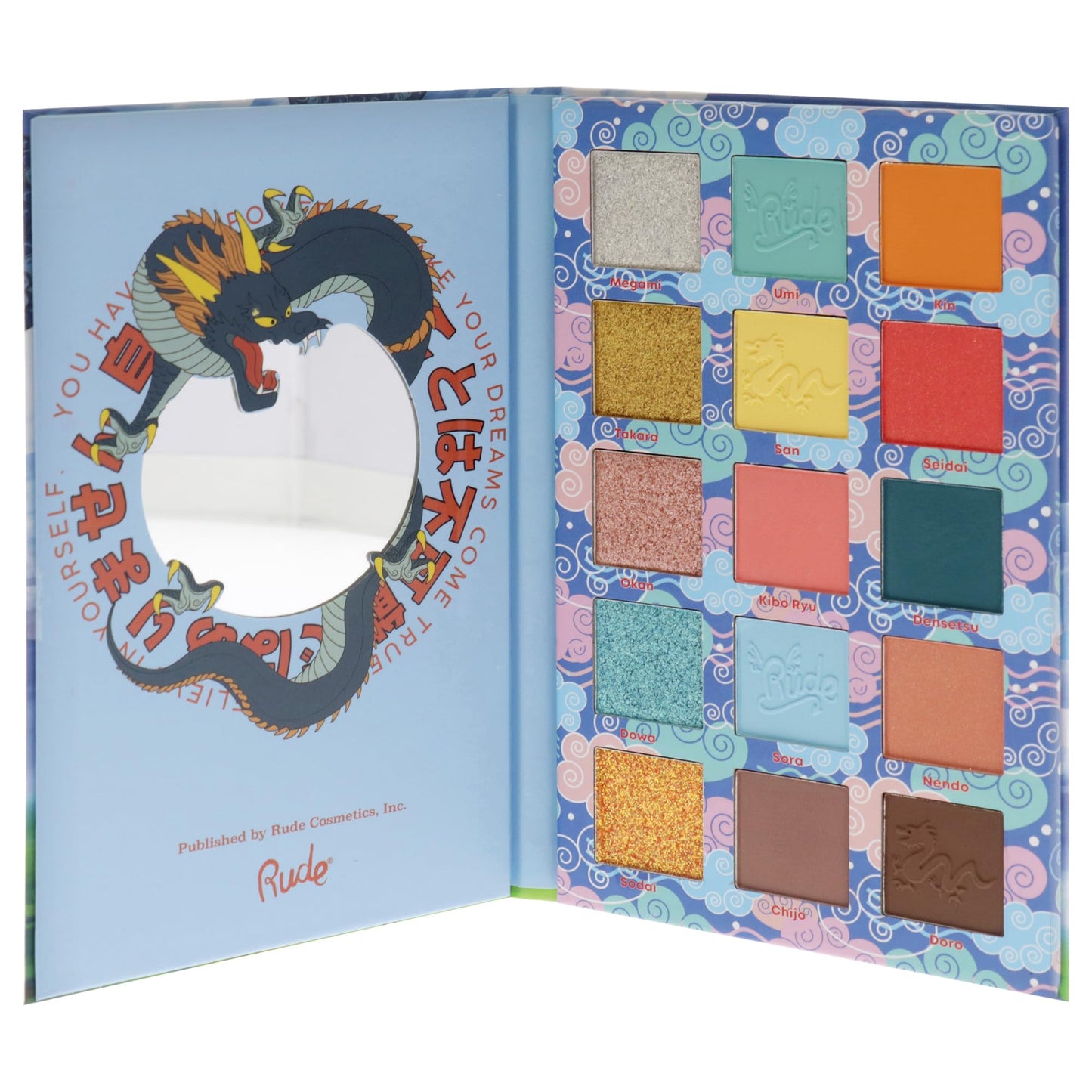 Manga Collection Pressed Pigments and Shadows Palette - Adventures of Rudeko by Rude Cosmetics for Women - 0.77 oz Eye Shadow