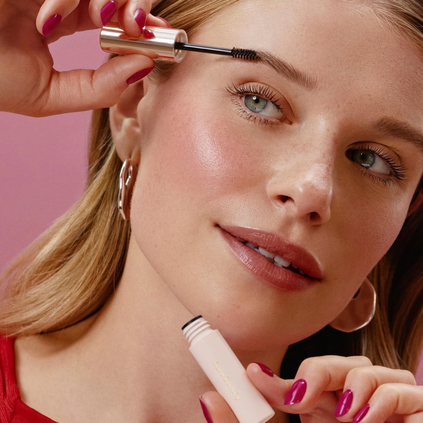Rare Lash & Brow Essentials Set – Mini Volumizing Mascara and Clear Lifting Brow Gel Duo for Fuller Lashes and Sculpted Brows