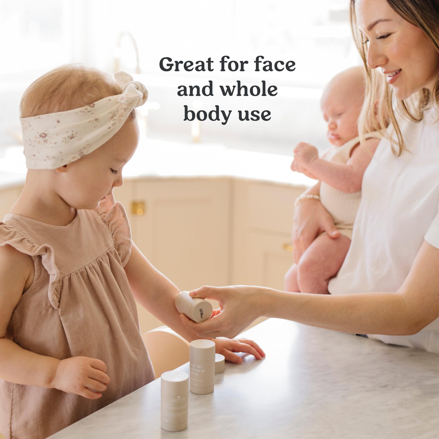 Roe Wellness- Mineral Sunscreen Stick SPF 50 Reef Safe Roll-On Clean Ingredients Zinc Oxide Sun Protection | Face & Body UVA & UVB | Great For Kids, Toddlers, Newborns & Adults