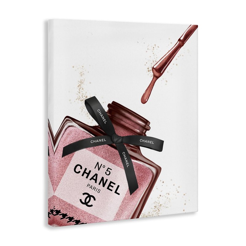 Stupell Industries 'Makeup Nail Polish Brush Drip', Canvas Art, 24 x 30 Inches, Easy to Hang and Sturdy, Made in USA, by Ziwei Li
