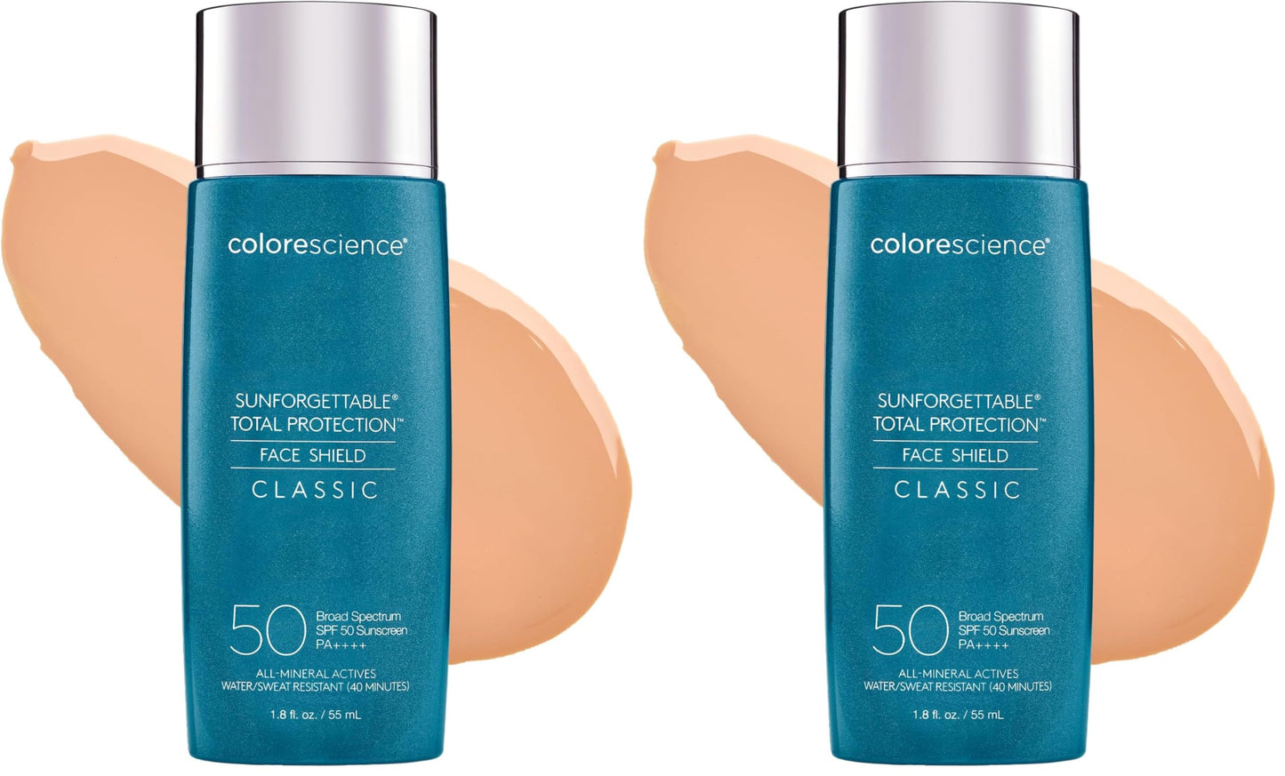 Colorescience Total Protection Face Shield SPF 50,1.8 Fl Oz,(Pack of 2)