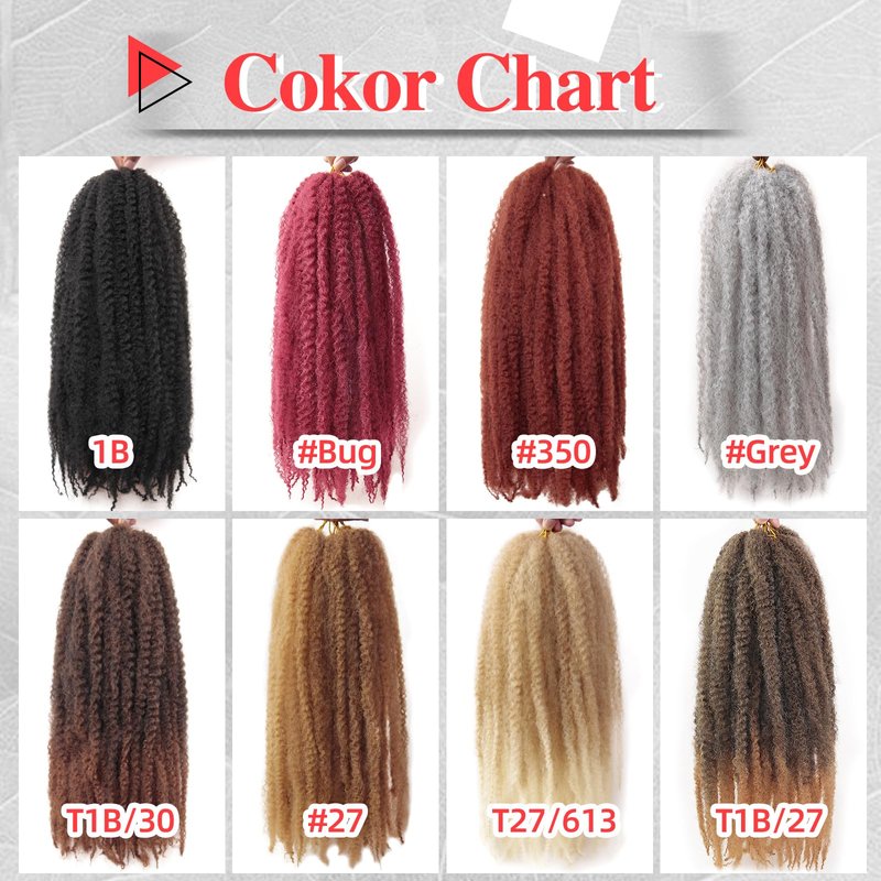 Marley Twist Braiding Hair 30 Inch Marley Twist Hair 8 Packs Cuban Twist Hair Afro Kinky Crochet Hair Synthetic Marley Hair Extensions (30 Inch(Pack of 8),1B)