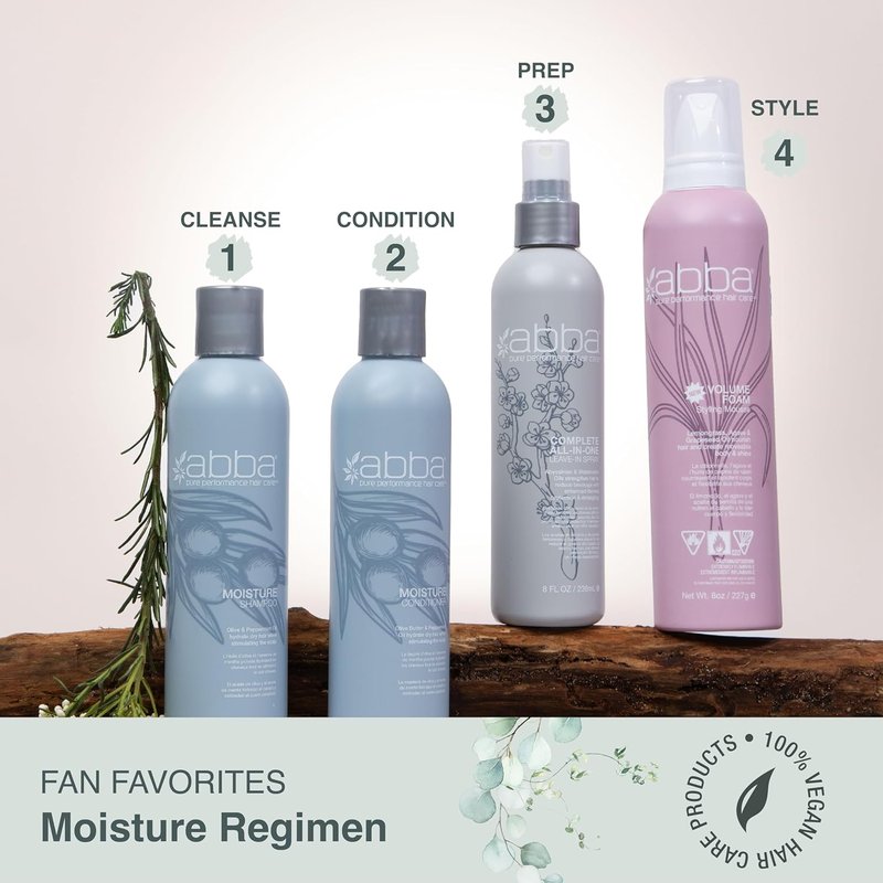 ABBA Moisture Hair Treatment - Deep Hydration for Soft, Shiny Hair | 8.5 oz