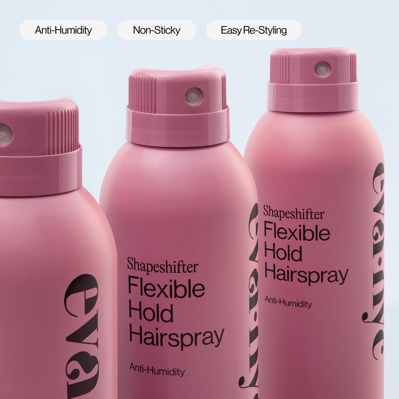 Eva NYC Long Lasting Flexible Hold Hairspray - Non-Sticky + Anti-Humidity - Infused with Vitamin E for a Glossy Finish - All Day Hair Style Protection - Easy Re-Styling - Lavender Scent - 8.3 oz