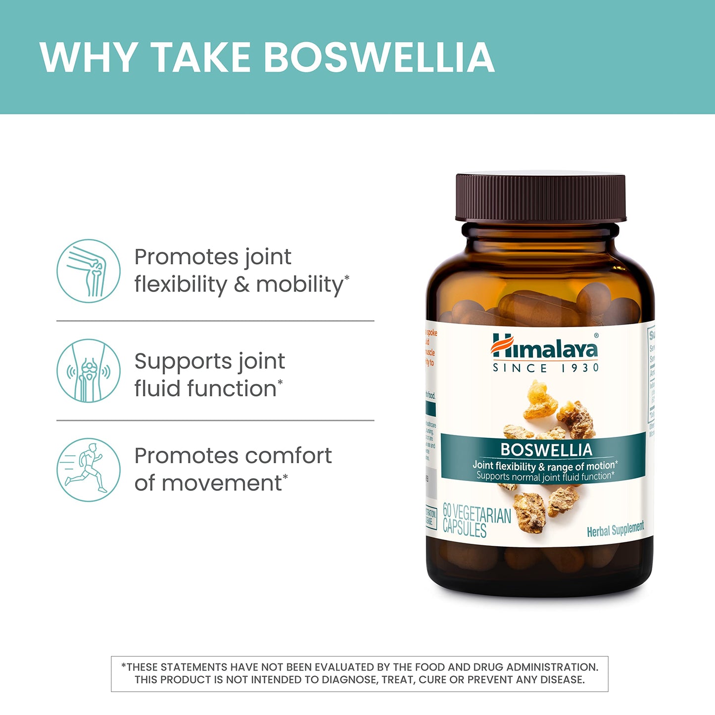 Himalaya Boswellia Extract Capsules, Boswellia Serrata, Boswellia Supplement, Joint Support for Mobility and Flexibility, Frankincense Supplement, Promotes Tissue Preservation, 250 mg, 240 Capsules