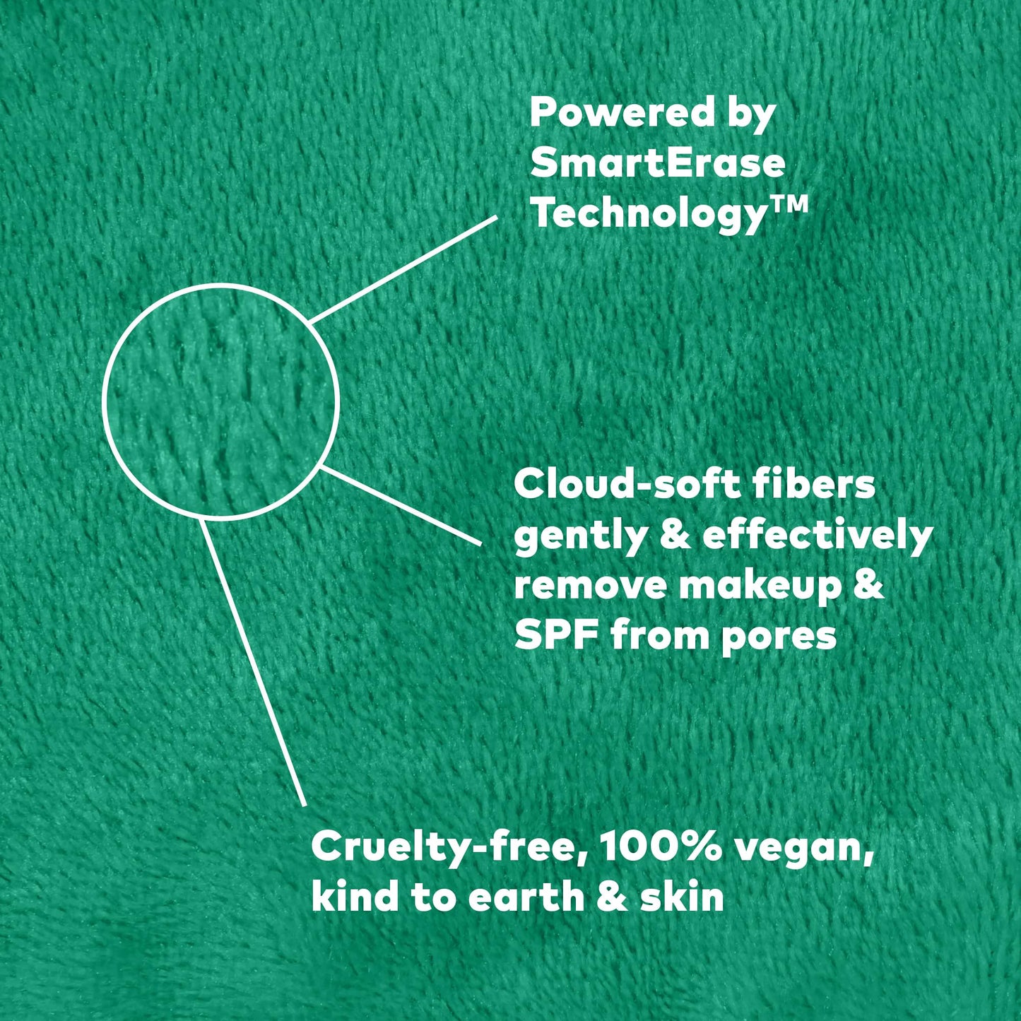 The Original MakeUp Eraser 7-Day Set, Erase All Makeup with Just Water, Including Waterproof Mascara, Eyeliner, Foundation, Lipstick, Sunscreen, and More! Recycled Green, 7 ct.