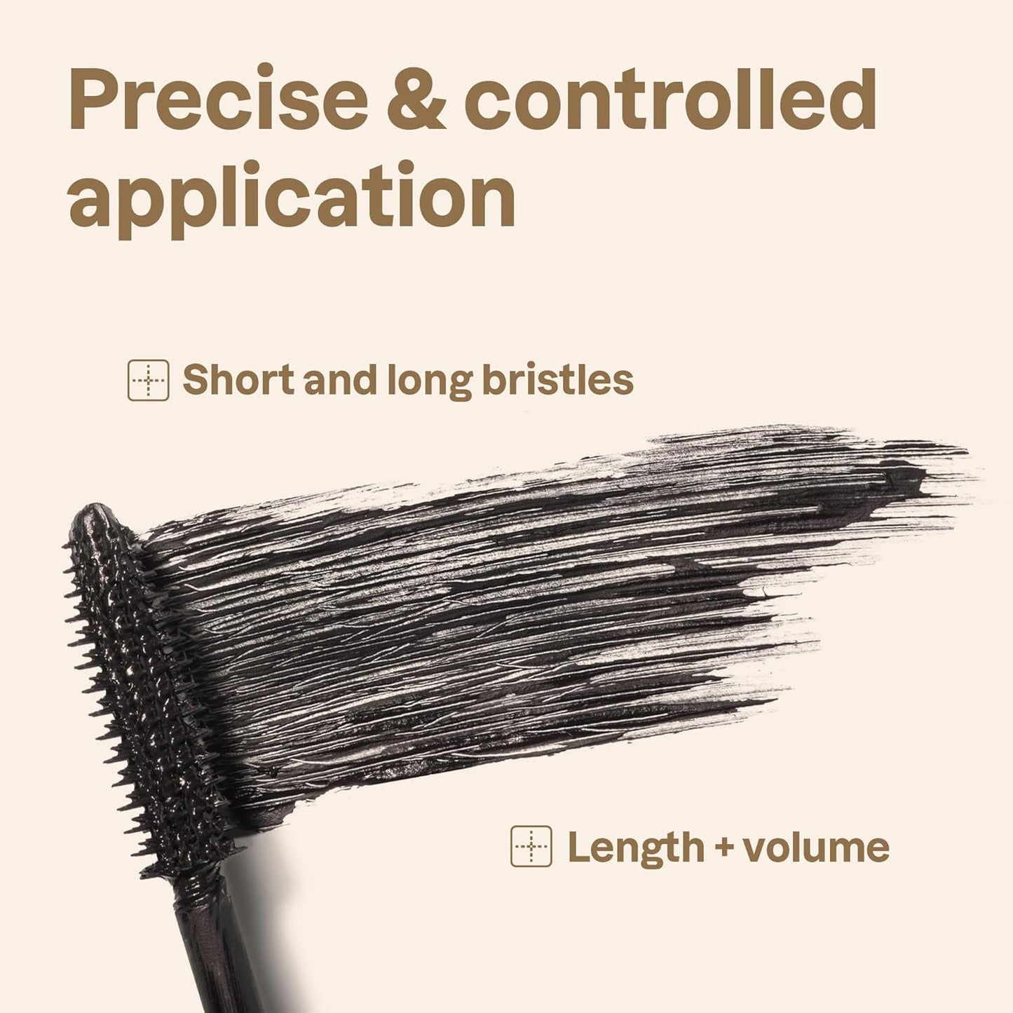 Oceanly Serum Infused Mascara - EWG Verified Vegan Lash Serum for Length & Volume | Black, 0.24 Oz