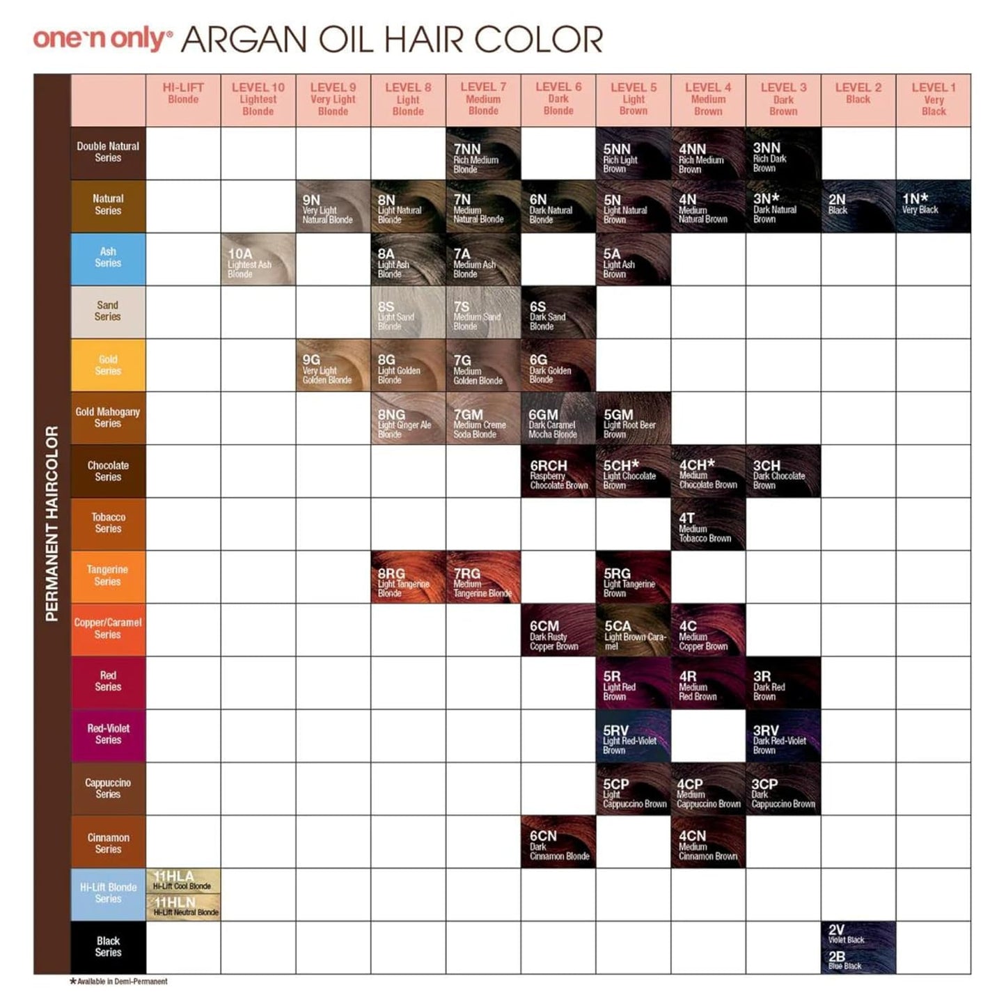 One N' Only Permanent Hair Color - Argan Oil Hair Dye for Rich Tones & Gray Coverage - 10A Lightest Ash Blonde (3 oz)