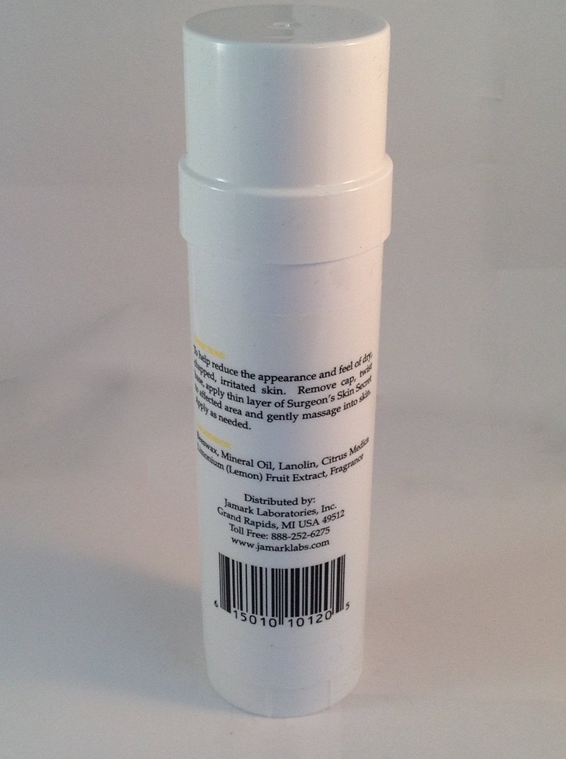 Surgeon's Skin Secret Beeswax Moisturizer 2.5oz. Twist-Up Stick (2 Pack) - Unscented