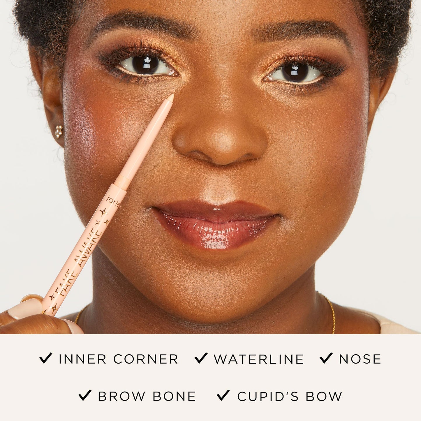 tarte fake awake eye highlight – Highlighter Pencil for Eyes & Brows, Longwear, Vegan & Cruelty-Free, full size, white