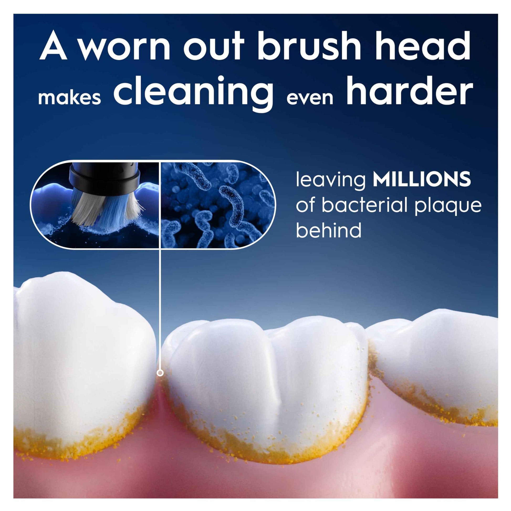 Oral-B iO Ultimate Clean Electric Toothbrush Head, Twisted & Angled Bristles for Deeper Plaque Removal, Pack of 2 Toothbrush Heads, Black