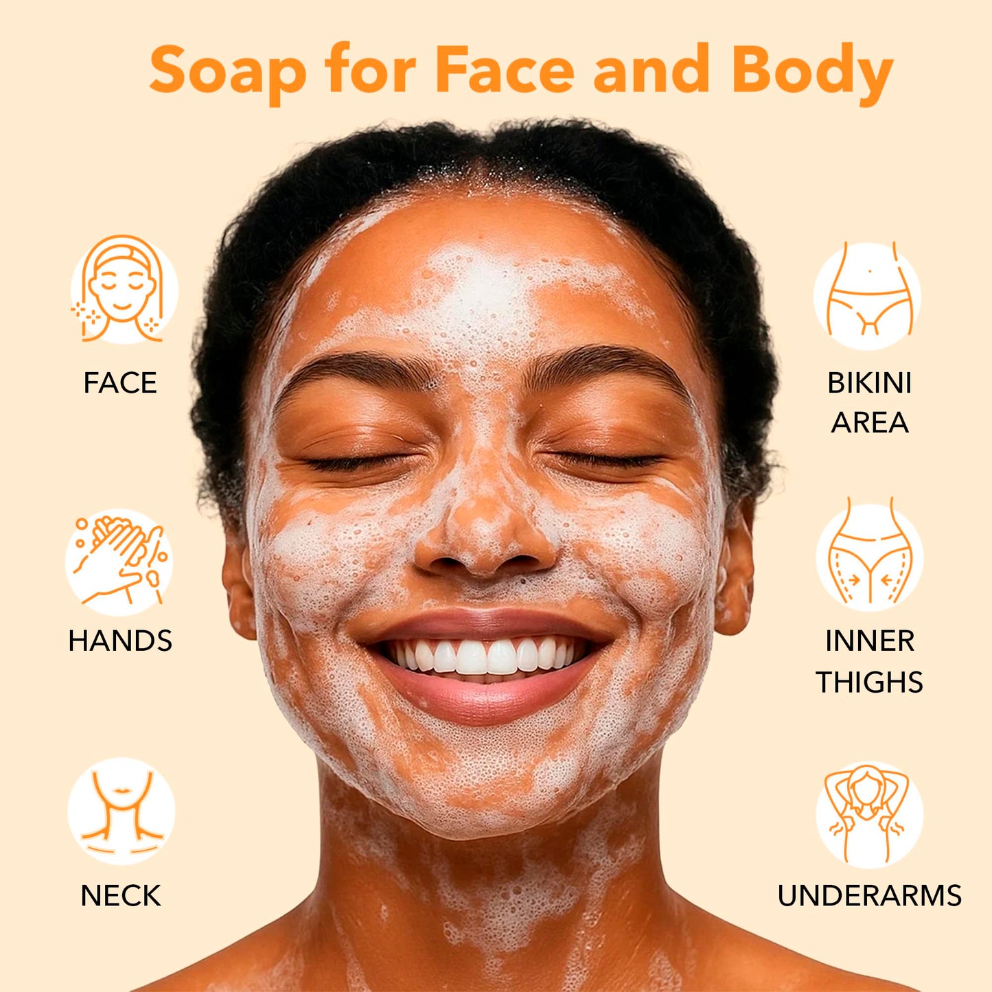 lunavia Kojic Acid Complexion Brightening Soap Bar with Vitamin C, Turmeric, Retinol, Collagen & Hyaluronic Acid – Brightening Face & Body Soap – Supports Brighter Skin, Even Skin Tone – 3 Pack