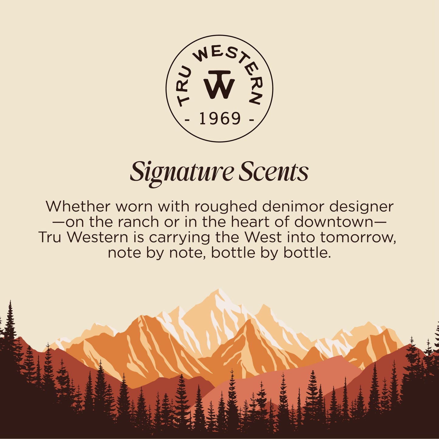 Tru Western Wild and Free Amber Sundance Women's Hydrating Hair and Body Fragrance, 3.4 fl oz (100 ml) - Notes of Citrus, Coconut Creme, Gardenia, Sandalwood, Amber