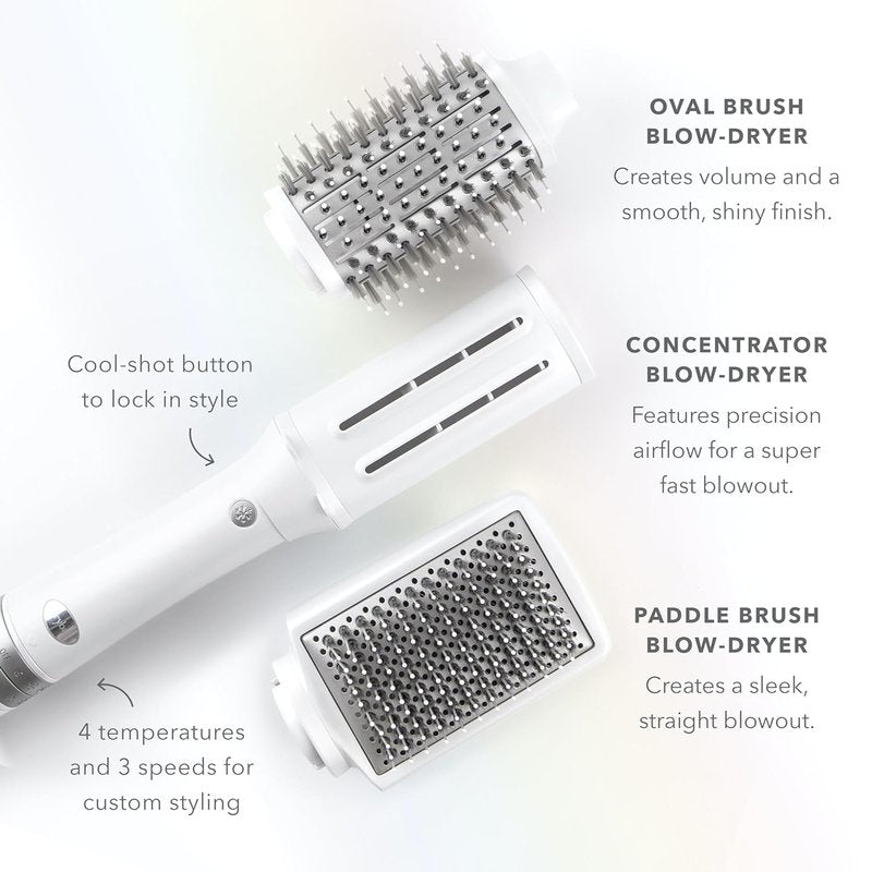 Drybar 3-in-1 Interchangeable Blow Dryer | Versatile Styling Tool for All Hair Types