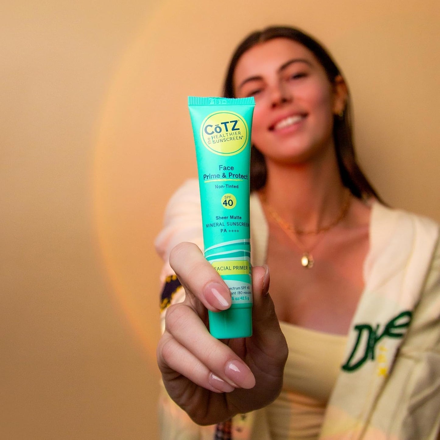 COTZ Face Prime & Protect Mineral Sunscreen - Broad Spectrum SPF 40 | Non-Tinted Facial Primer, 1.5 oz