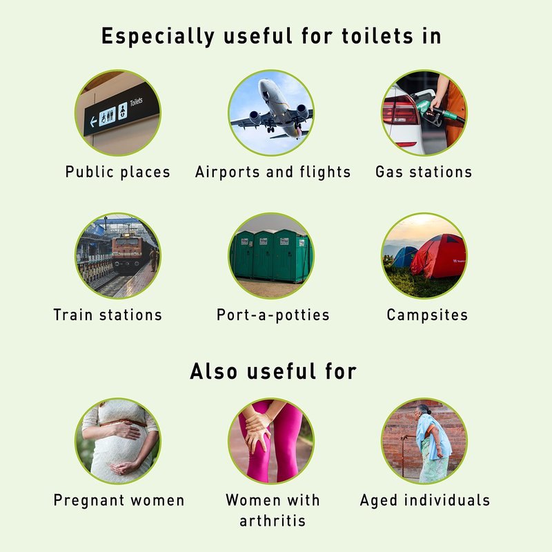 PEE BUDDY 80 Funnels Portable Female Urination Device | Disposable Female Urinal Funnel | Travel, Camping & Hiking and Outdoor Activities | Foldable and Compact Stand and Pee Funnel for Women, Girls