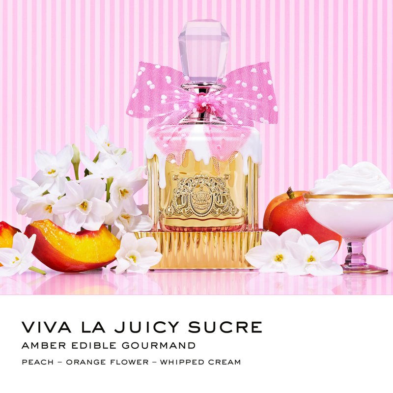 Juicy Couture Viva La Juicy Sucré Eau De Parfum, Women's Mini Perfume with Notes of Peach, Orange Flower & Whipped Cream - Fruity & Sweet Perfume for Women, EDP Spray Travel Perfume, 0.33 fl. oz