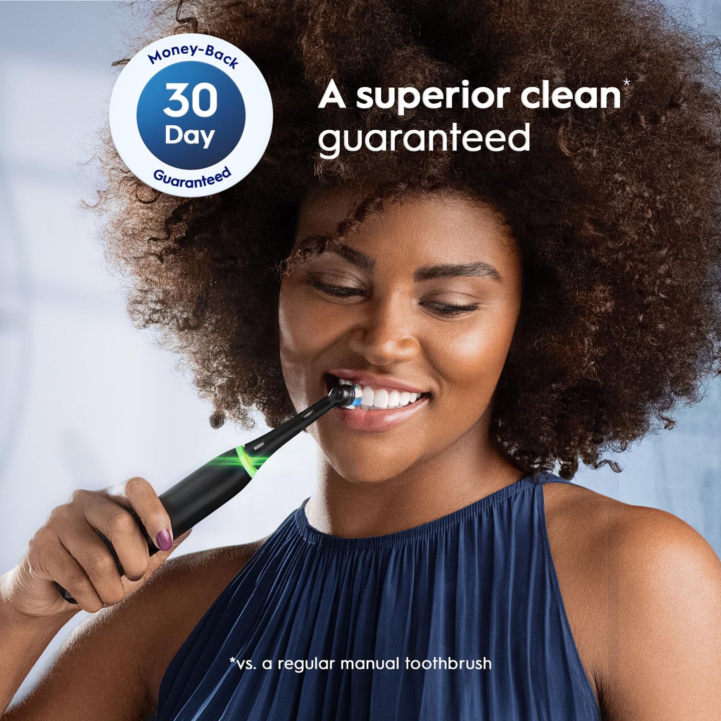 Oral-B iO Series Ultimate Clean Electric Toothbrush Replacement Brush Heads for an Oral-B Electric Toothbrush, 4 Count, Black
