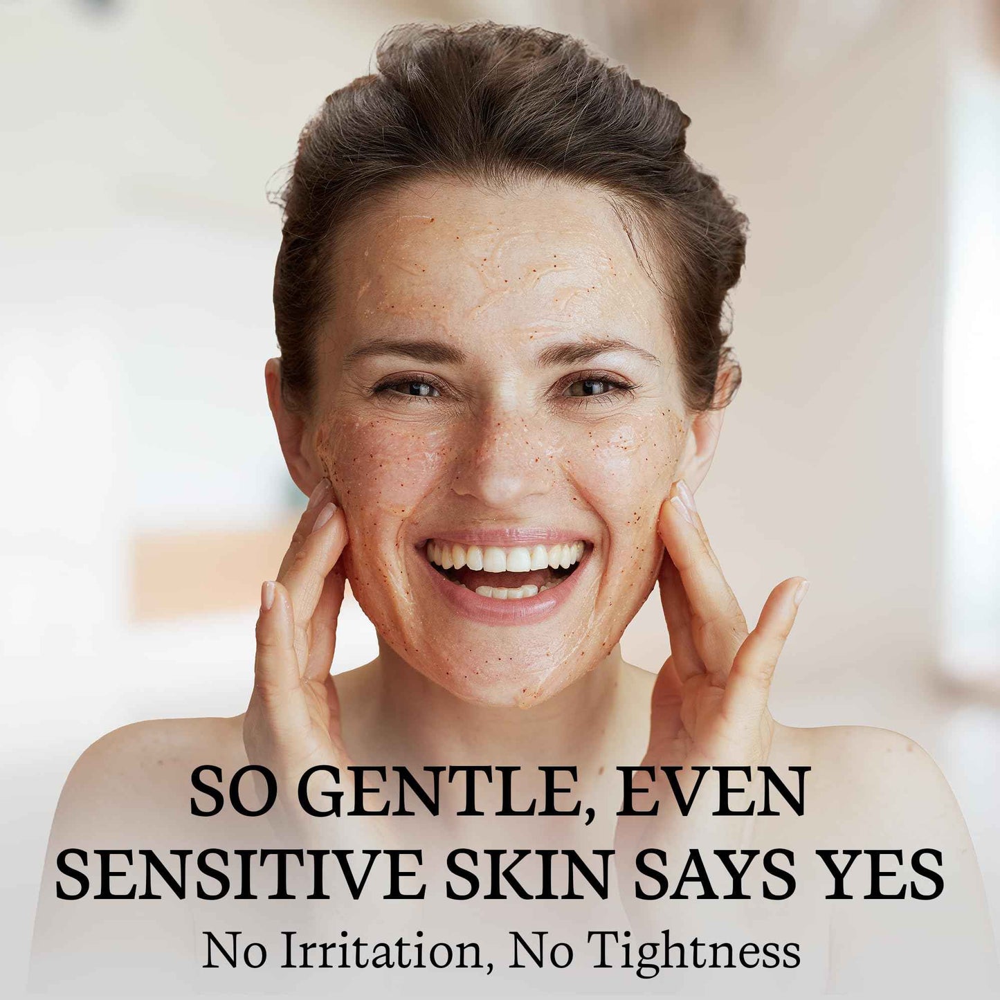 Vivo Per Lei Facial Peeling Gel - Contains Dead Sea Minerals and Nut Shell Powder - Gentle Face Exfoliator Scrub and Blackhead Remover - Peel Your Skin to a Fresher You - 4.05 Fl oz.