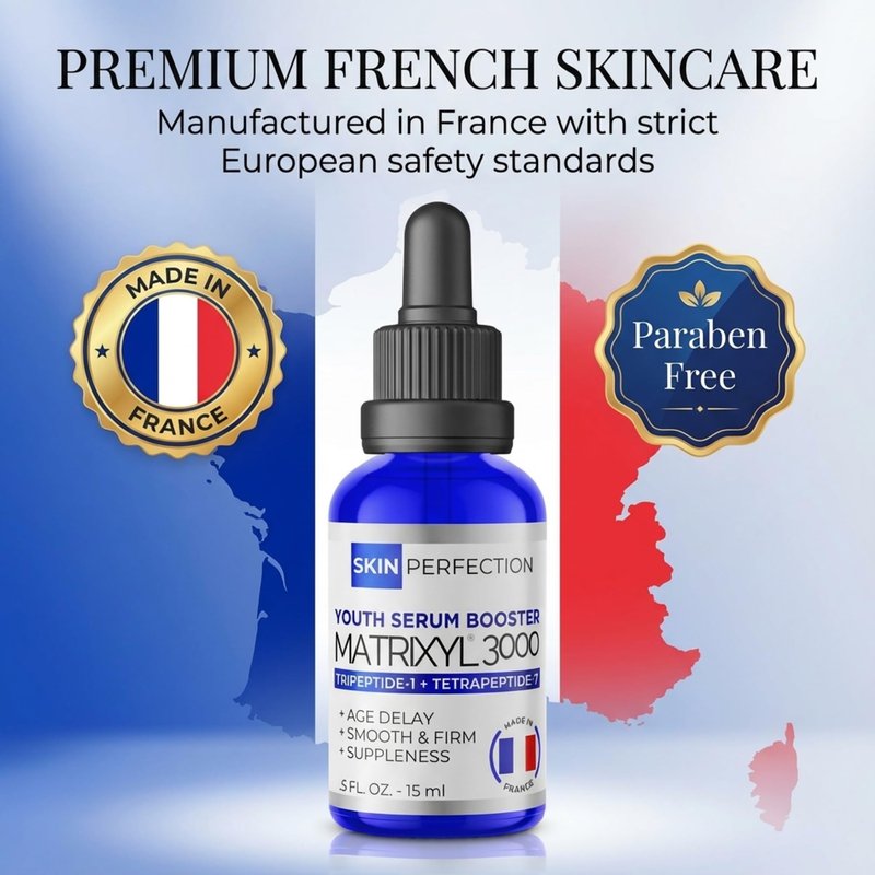 Skin Perfection Matrixyl 3000 Serum for Face Anti Aging - Face Serum for Women Anti Aging with Palmitoyl Tripeptide-1 Tetrapeptide 7 for Wrinkles & Fine Lines - Mix with Any Skincare Product - 0.5oz