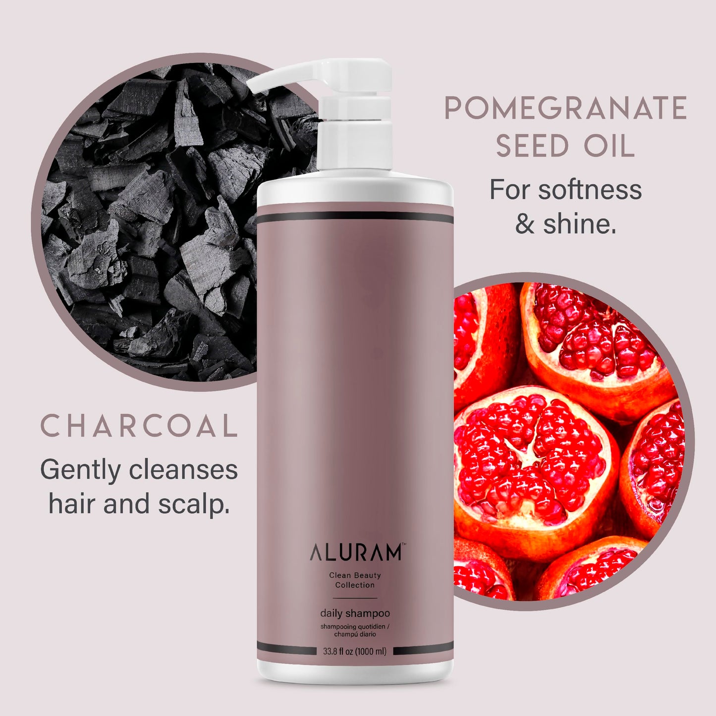 ALURAM Coconut Water Daily Shampoo for Men and Women, Detoxifying Hydration and Volume for All Hair Types, 33.8 Fl Oz