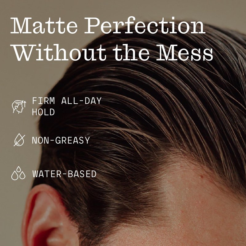 Firsthand Supply Hair Clay Pomade for Men & Women – Matte Clay Finish & Extra Strong Hold – Non-Greasy, Water-Based Organic Pomade – Easy to Restyle – Ideal for Short to Medium Hair Length – 3oz