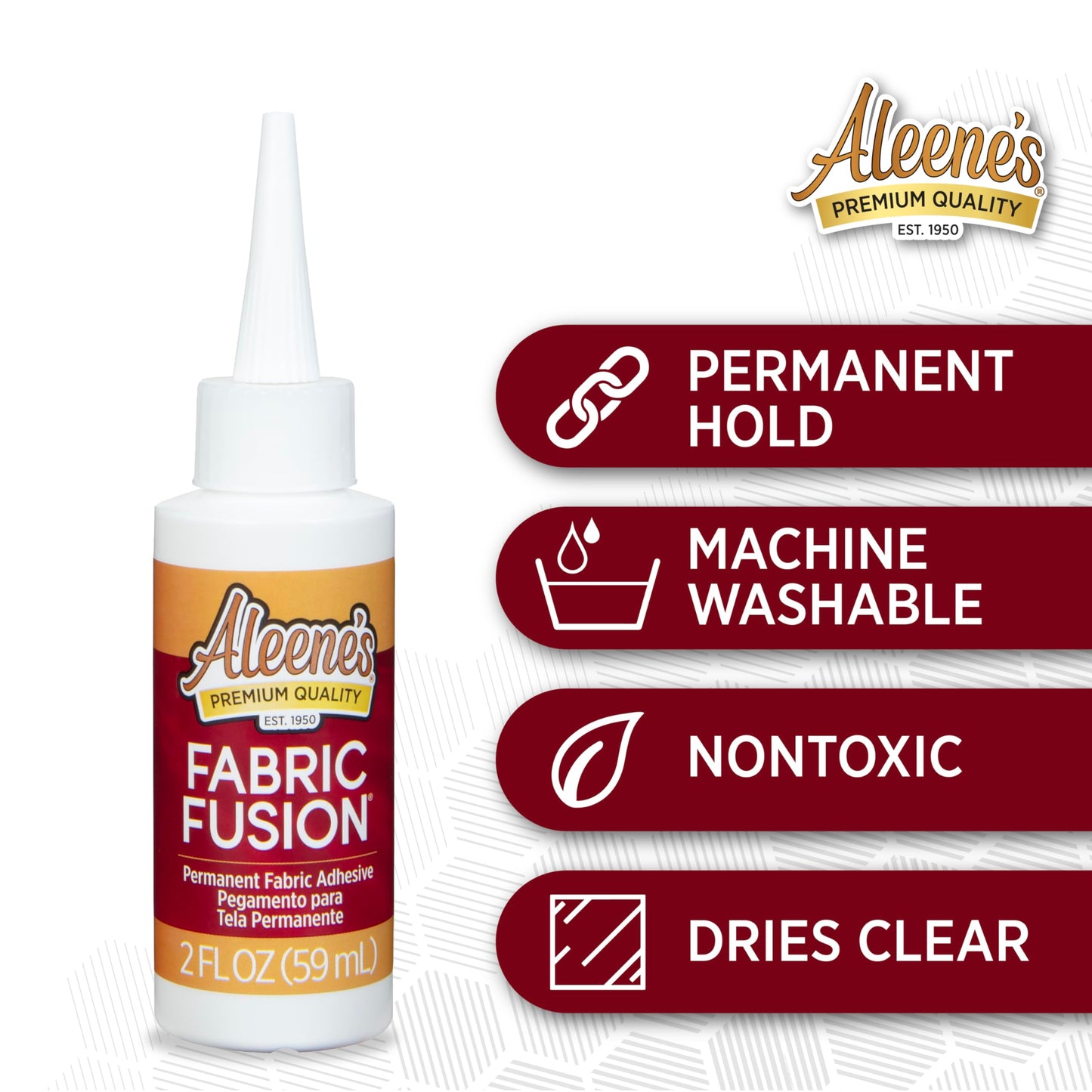 Aleene's Fabric Fusion Permanent Fabric Adhesive, 2-Ounce