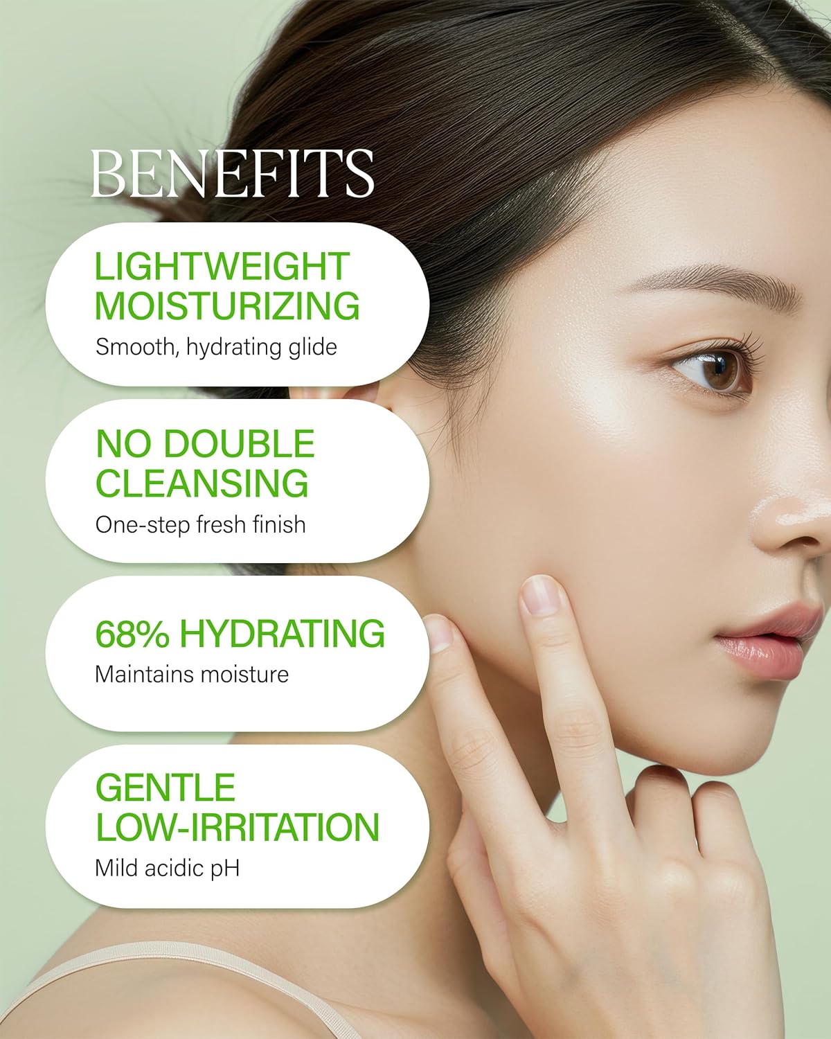 About Me Sprout Mild pH Cleansing Oil | Korean Oil Cleanser for Sensitive Skin - Daily PHA Exfoliation with Wheat & Broccoli Sprout - 6.59oz, 195ml