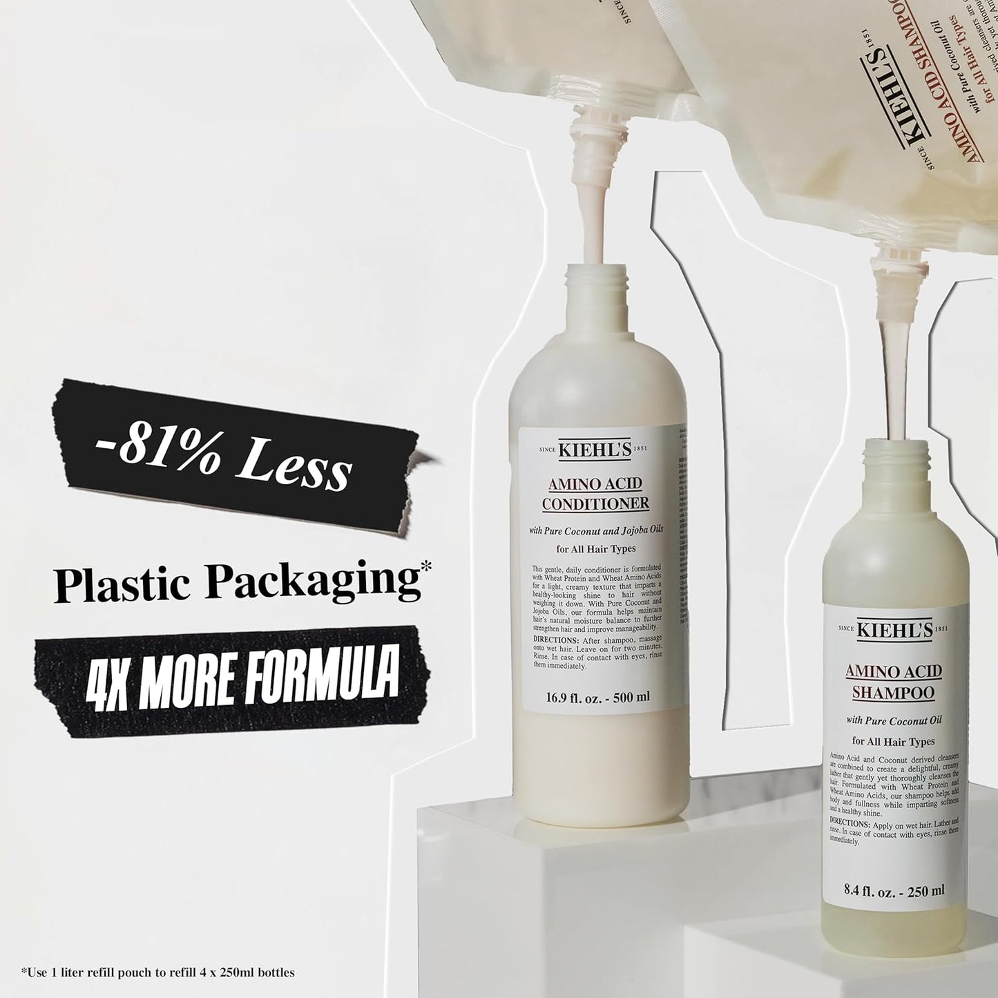 Kiehl's Amino Acid Shampoo - Strengthening Cleanser with Coconut Oil | Paraben-Free, All Hair Types