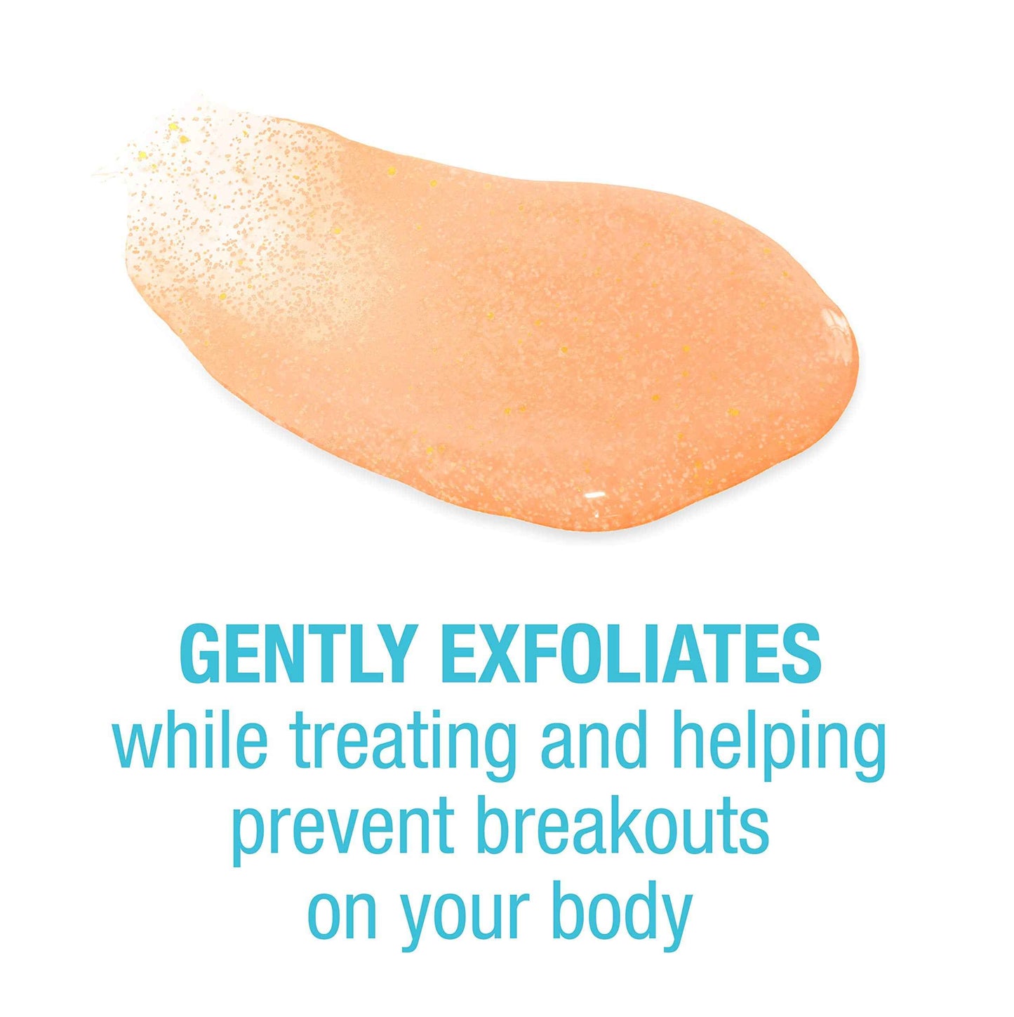 Neutrogena Body Clear Oil Free Acne Body Scrub with Salicylic Acid, Exfoliating Body Wash for Back, Chest, and Shoulders, 8.5 fl. oz (Pack of 2)