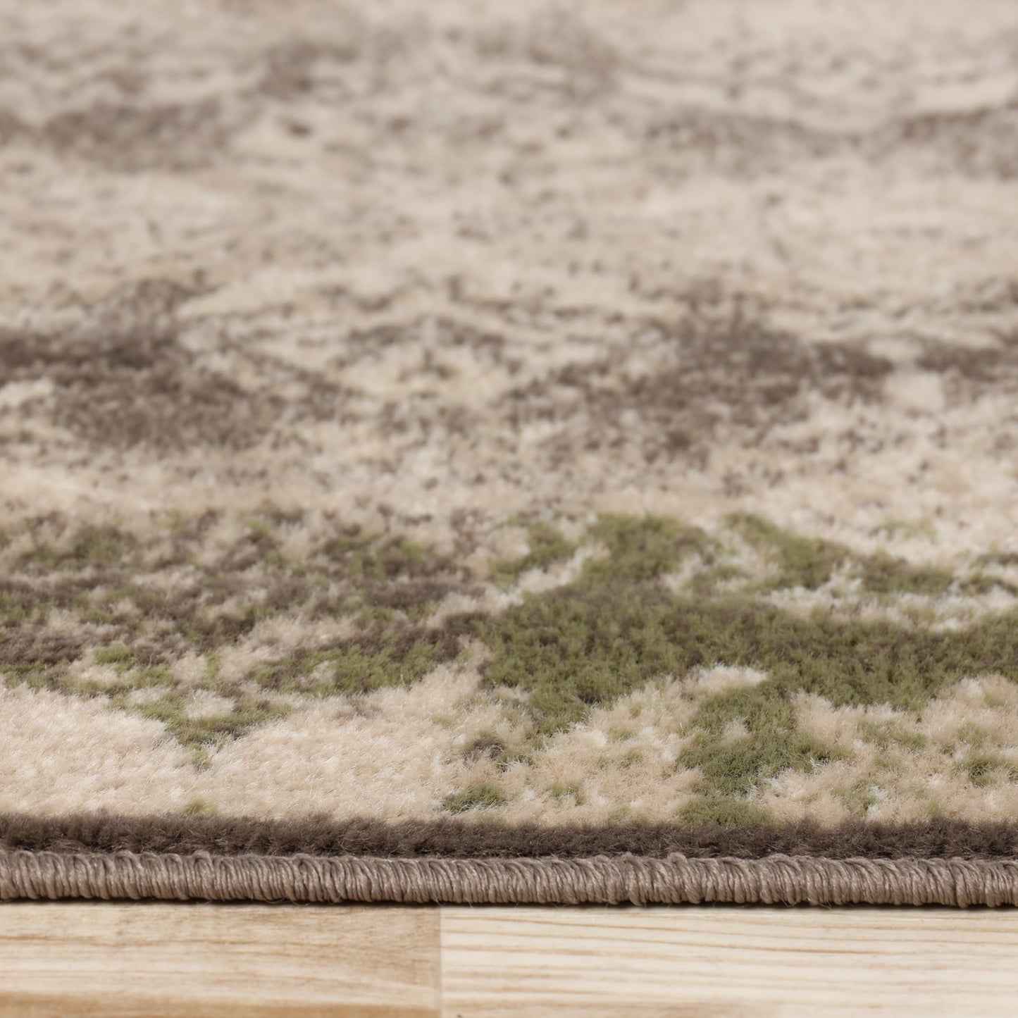 Superior Mystique Modern Geometric Paisley Polypropylene Indoor Area Rug, 2' x 3', Brown