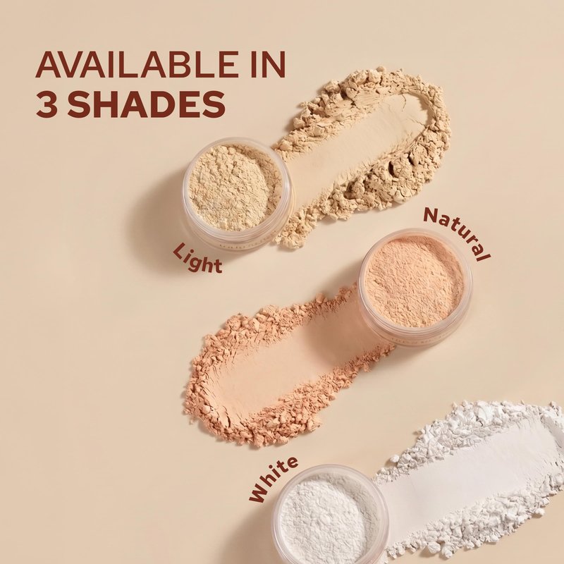 Dermacol - Invisible Fixing Face Powder, Touch-proof Translucent Setting Powder for Oily Skin & Other Skin Types, Loose Powder Makeup, Frangrance-Free Matte Powder with Powder Puff, Light, 13.5 g