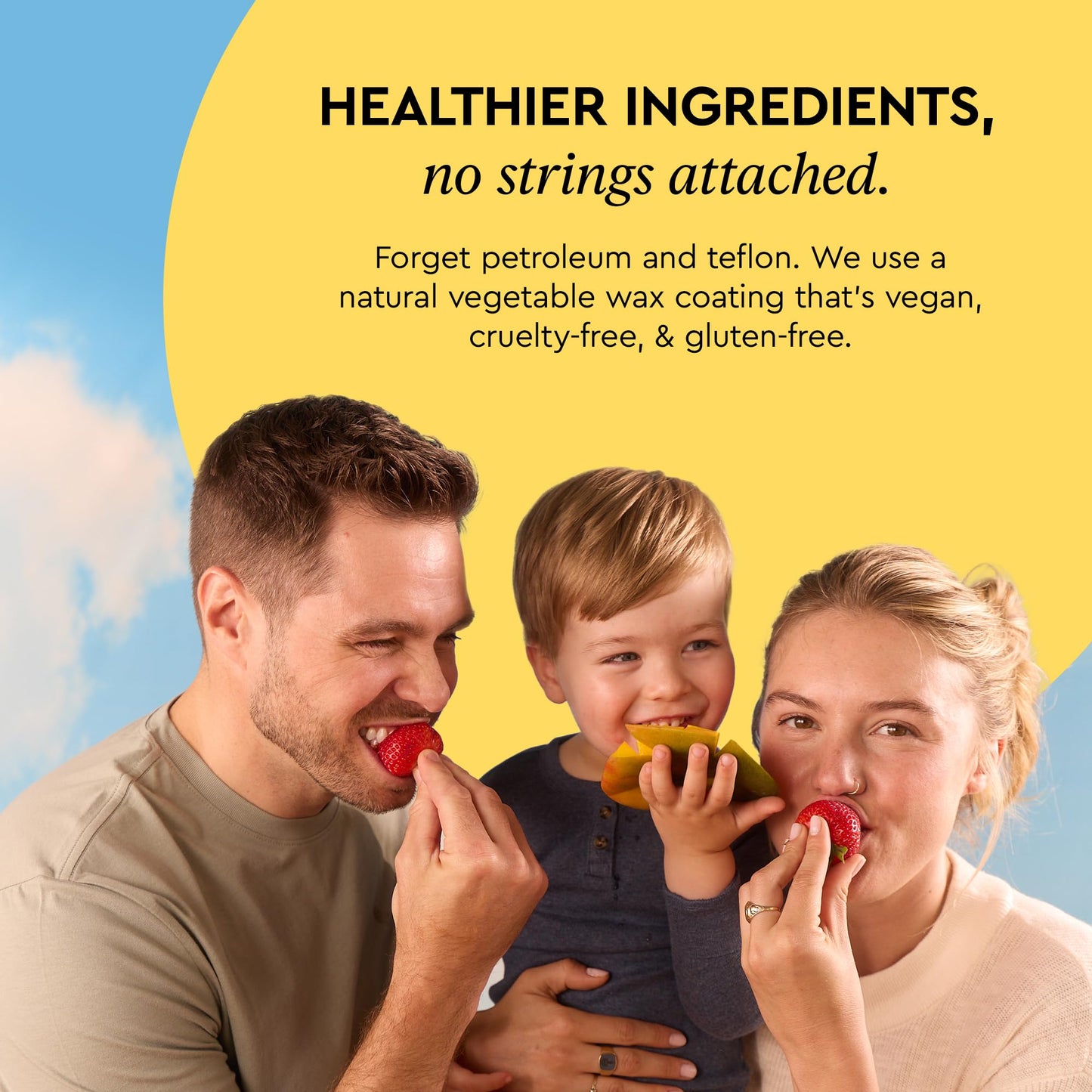 Boka Strawberry Mango Expandable Woven Dental Floss, Made from Natural Vegetable Wax, Teflon-Free, 30 Yards of Waxed Floss (Pack of 1)