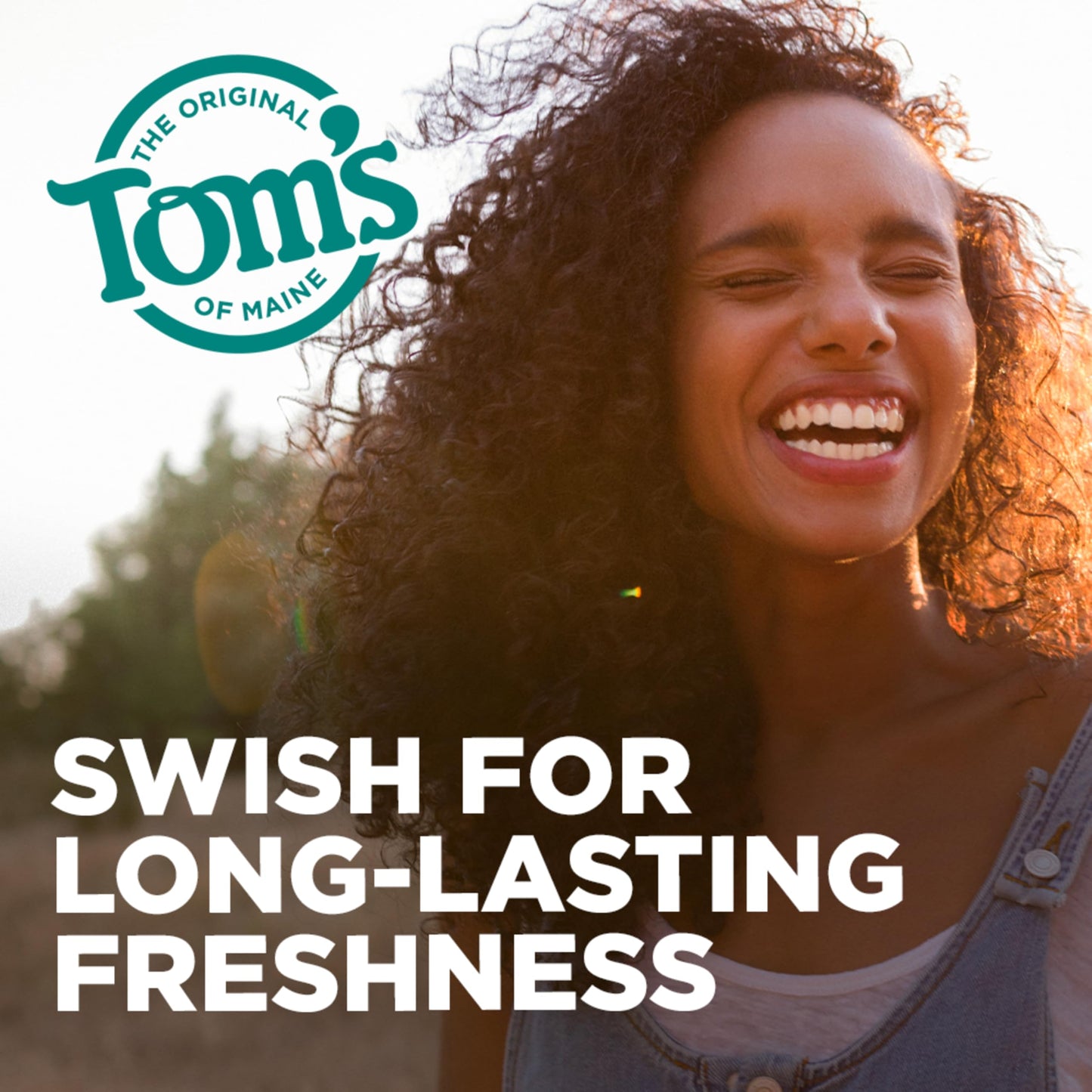 Tom's of Maine Natural Wicked Fresh Alcohol-Free Mouthwash, Cool Mountain Mint, 16 oz. 6-Pack (Packaging May Vary)
