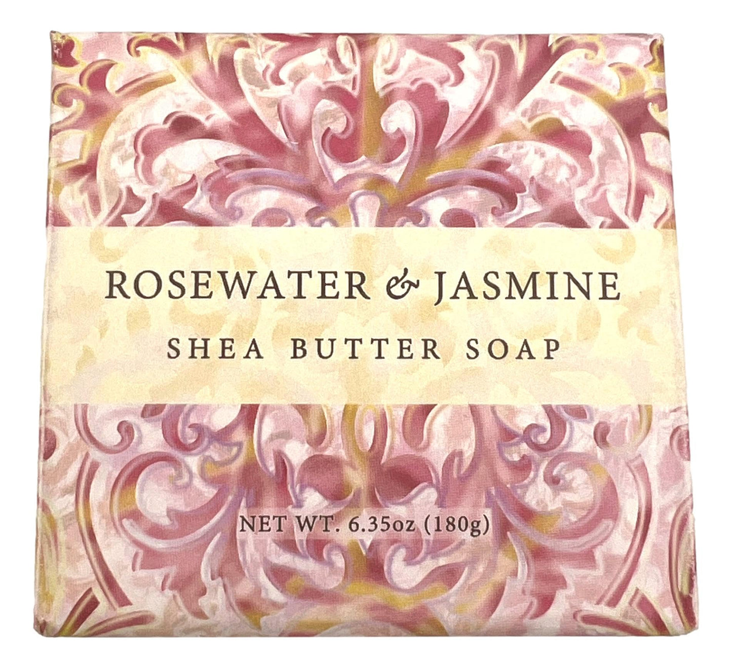 Greenwich Bay ROSEWATER JASMINE 3 Piece Beauty Gift Set of : BODY BUTTER, SPA SOAP, and DUSTING POWDER