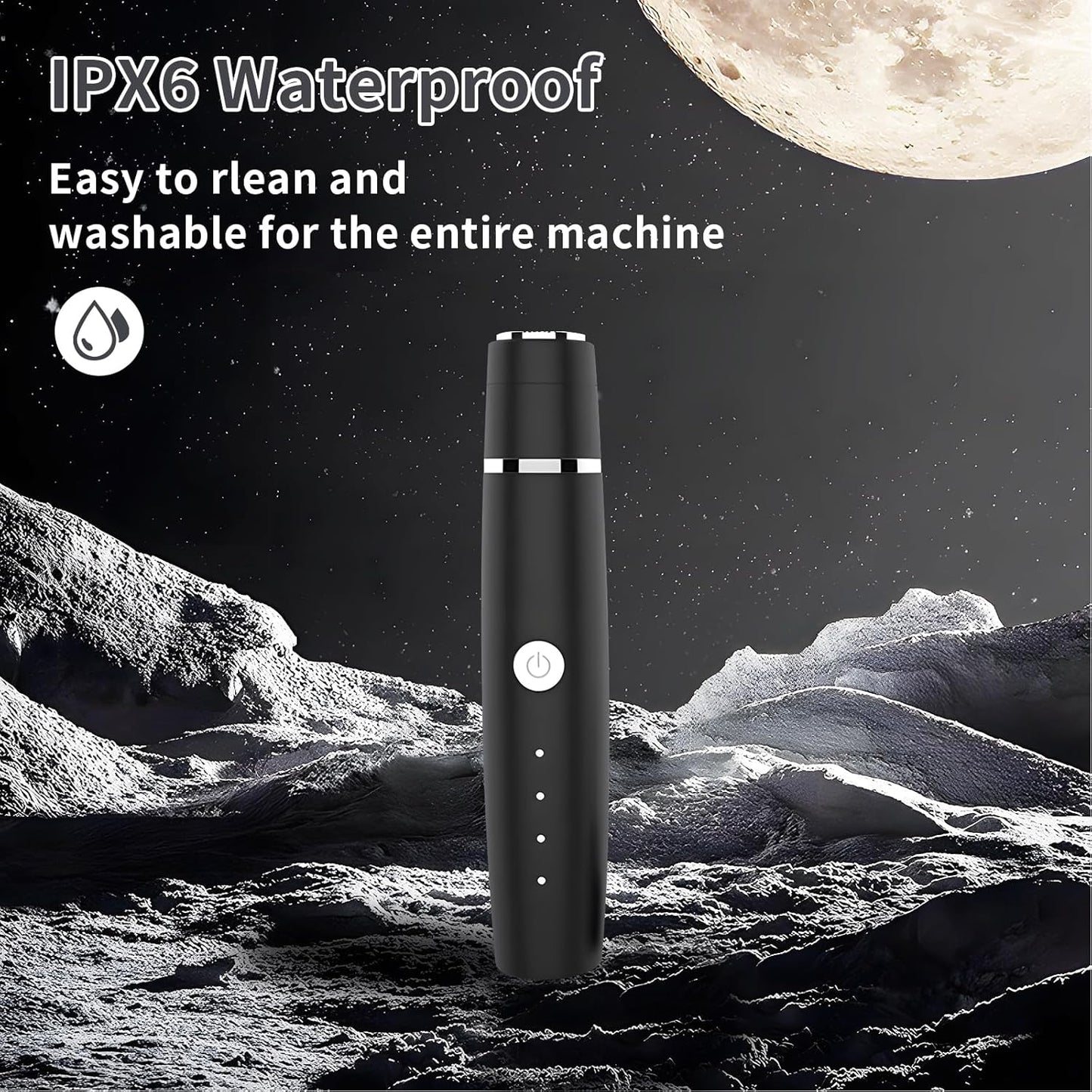 Nose Hair Trimmer - 3-in-1 Electric Shaver for Men & Women | Waterproof & Rechargeable, Portable Design (Black)