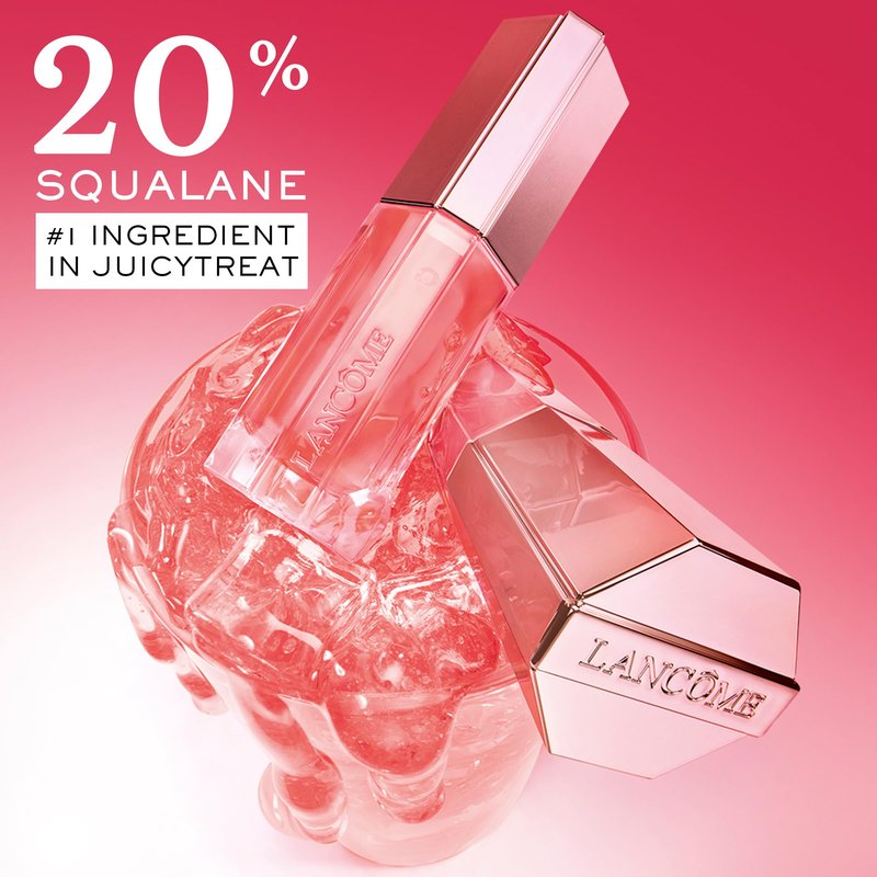 Lancôme Lip Idôle JuicyTreat Oil-in-Gloss -24HR Hydrating Gloss with Squalane for Instant Shine - 60 Million Dollar Berry