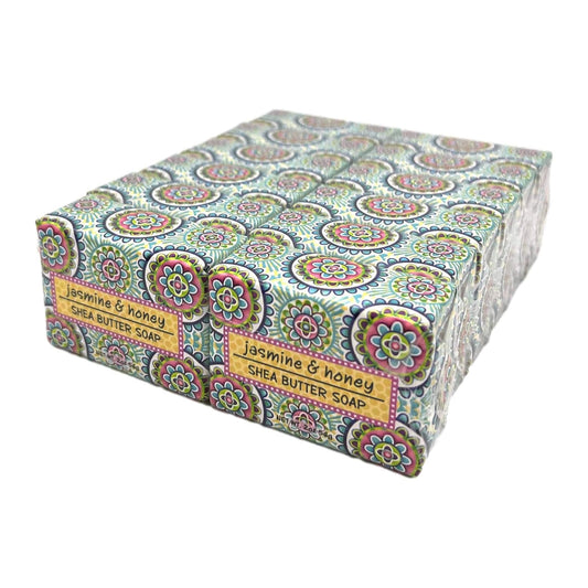 Greenwich Bay Trading Co., Jasmine and Honey Shea Butter Soap, Set of 12 Bars, 2 Ounces Each