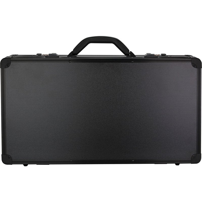 SunRise C4102 Barber Stylist Lock Attached Carrying Portable Travel Case Organizer Storage Display, Black Matte (C4102PPAB) , 22x13x4.25 Inch (Pack of 1)
