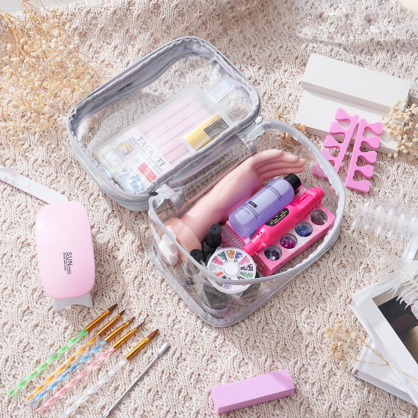 Nail Kit for Beginners with Everything: Practice Nail Hand &Gift Bag